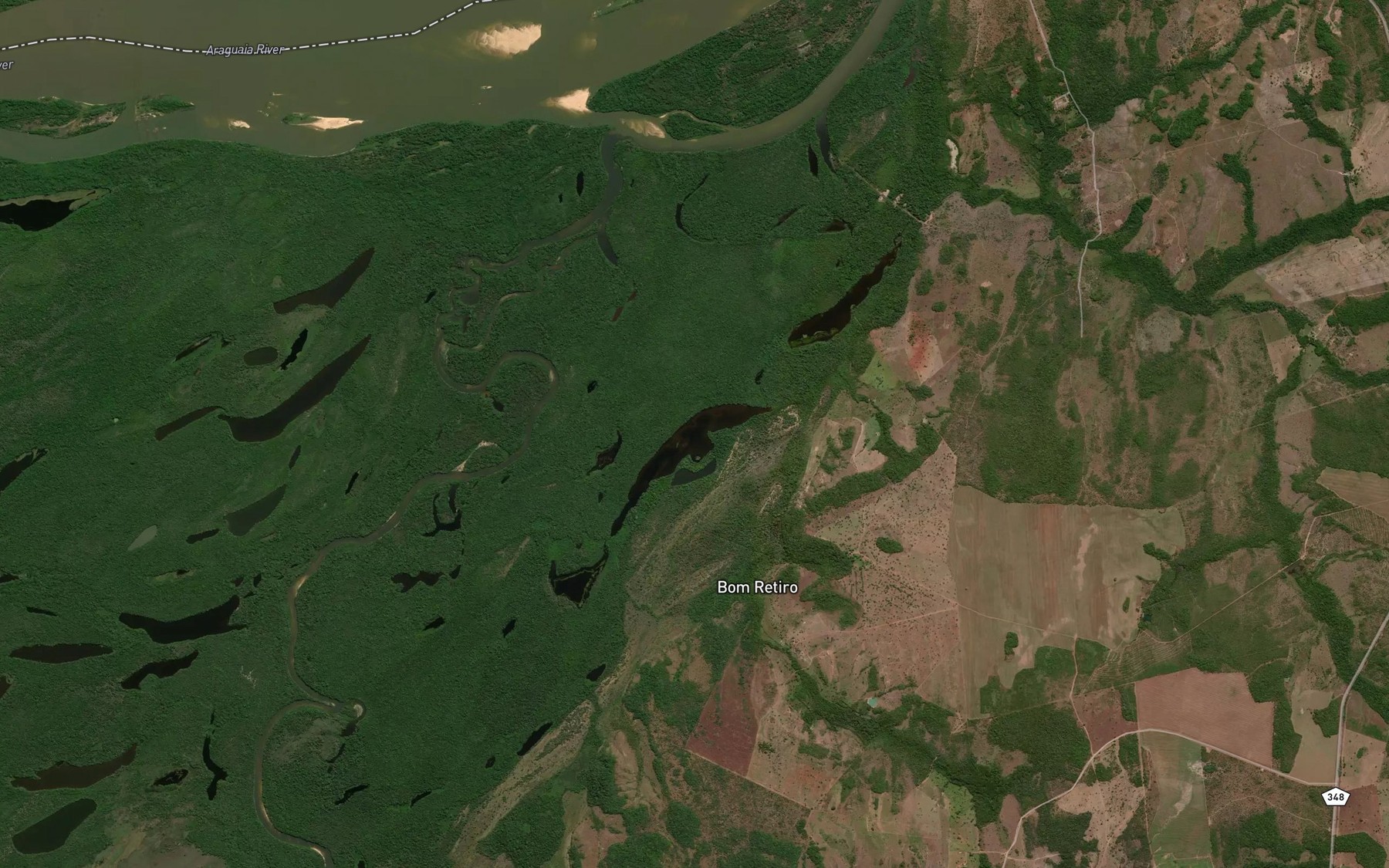 Satellite map of the Lagoa do Anildo