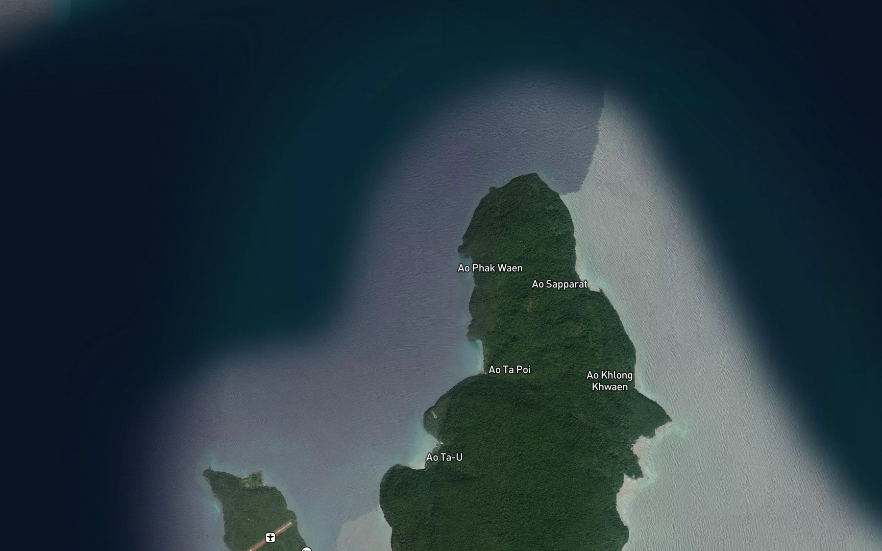 Satellite map of the Ao Phak Waen