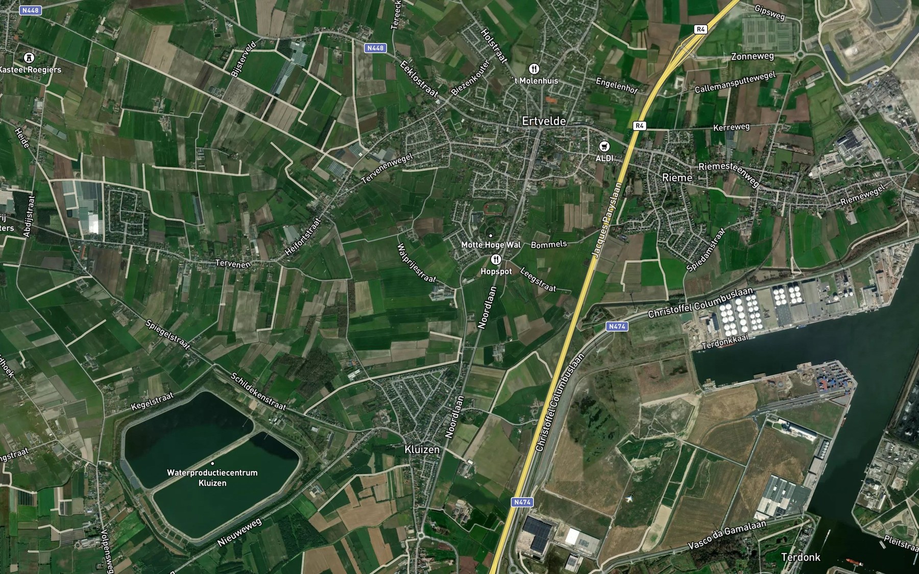 Satellite map of the Bellenstroom
