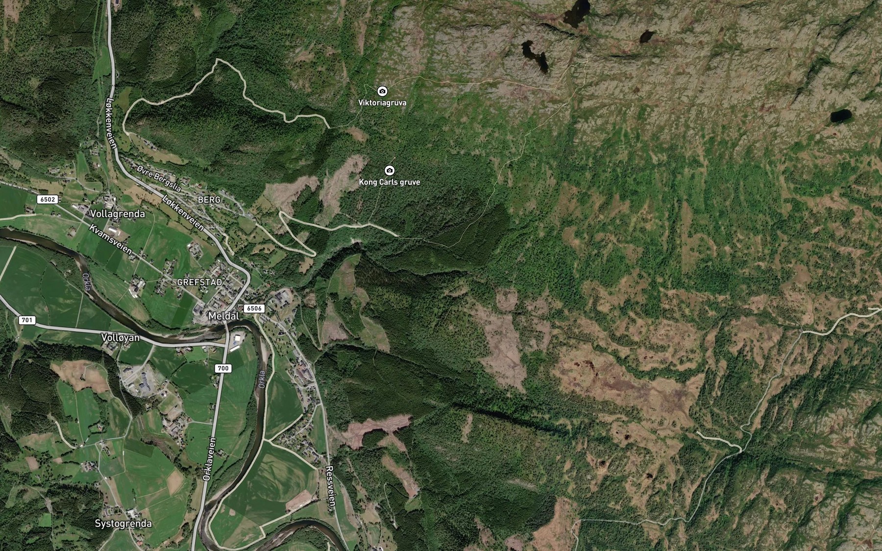 Satellite map of the Hammarbekken
