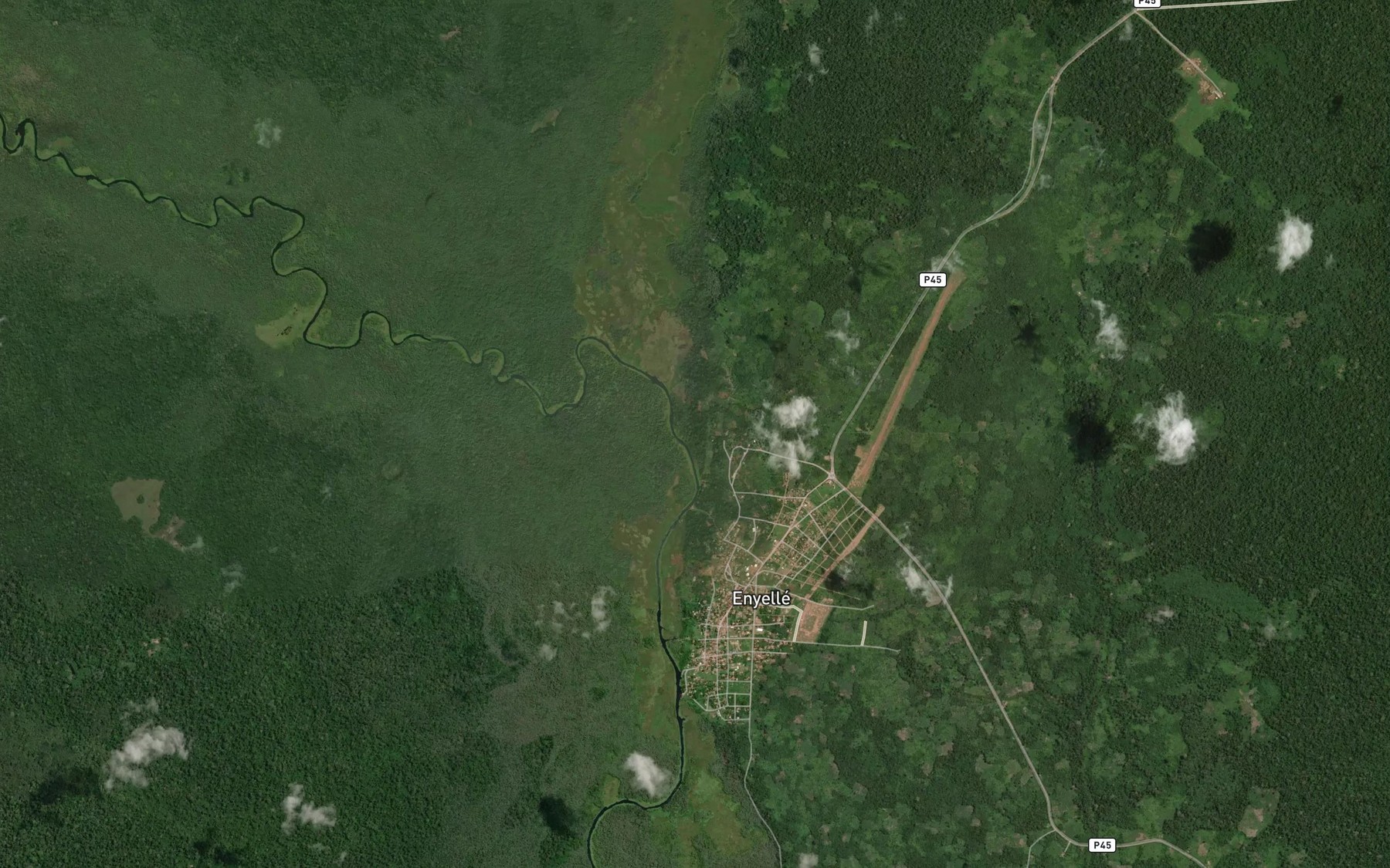 Satellite map of the Mbongoumba