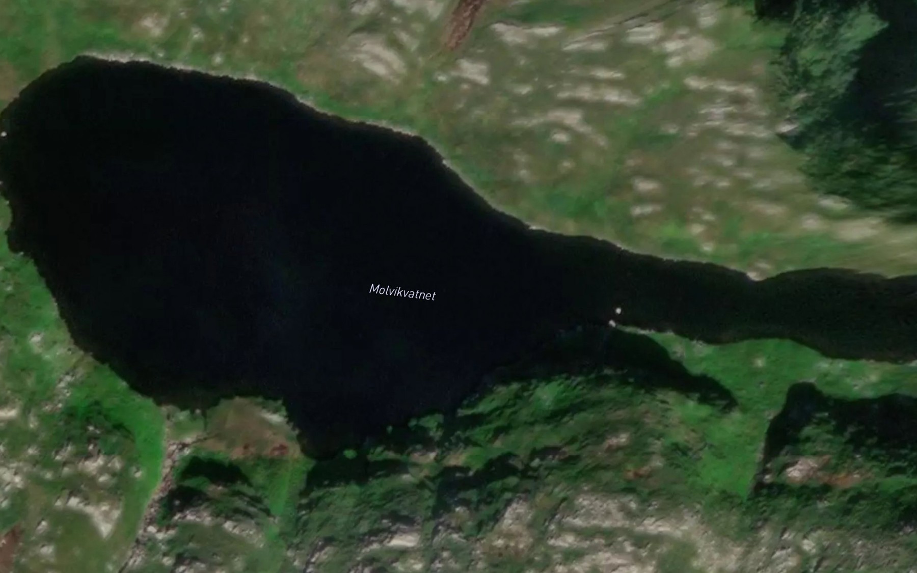 Satellite map of the Molvikvatnet