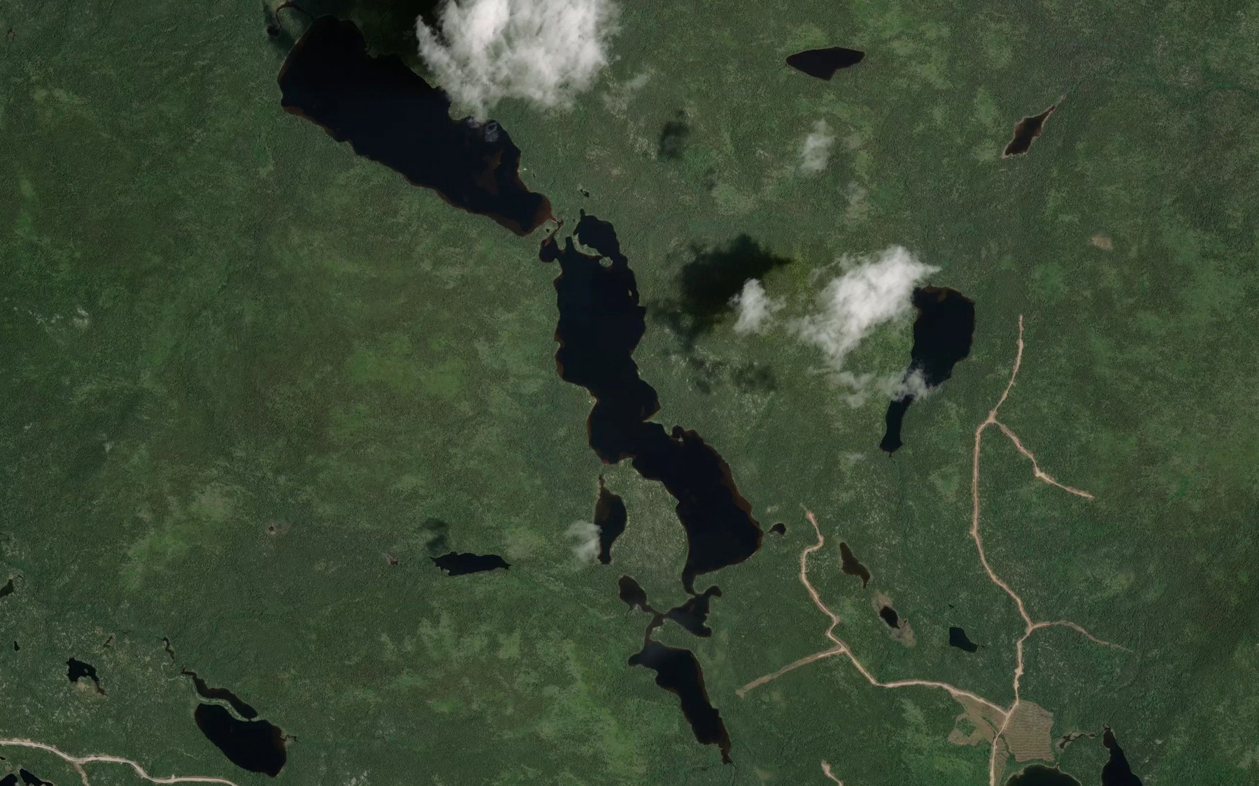Satellite map of the Lac Phyllis