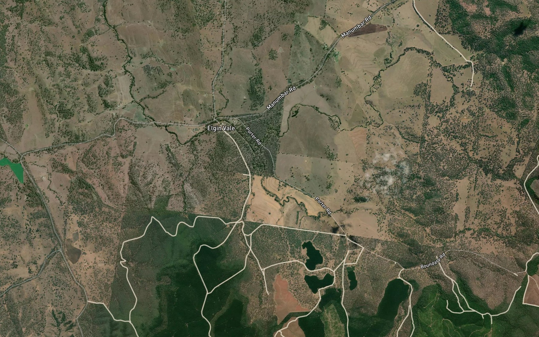 Satellite map of the Gallangowan Creek
