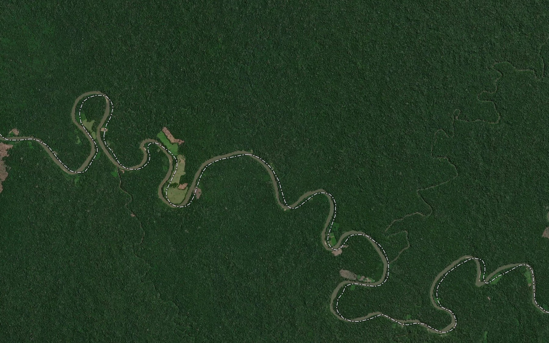 Satellite map of the Quebrada Gavilan
