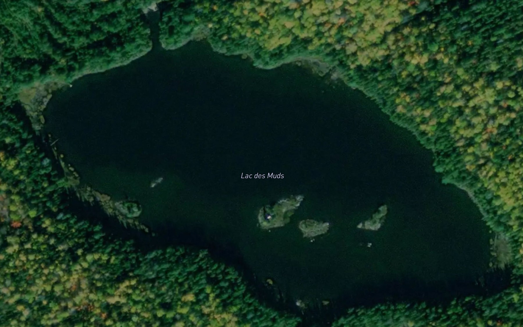Satellite map of the Lac des Muds
