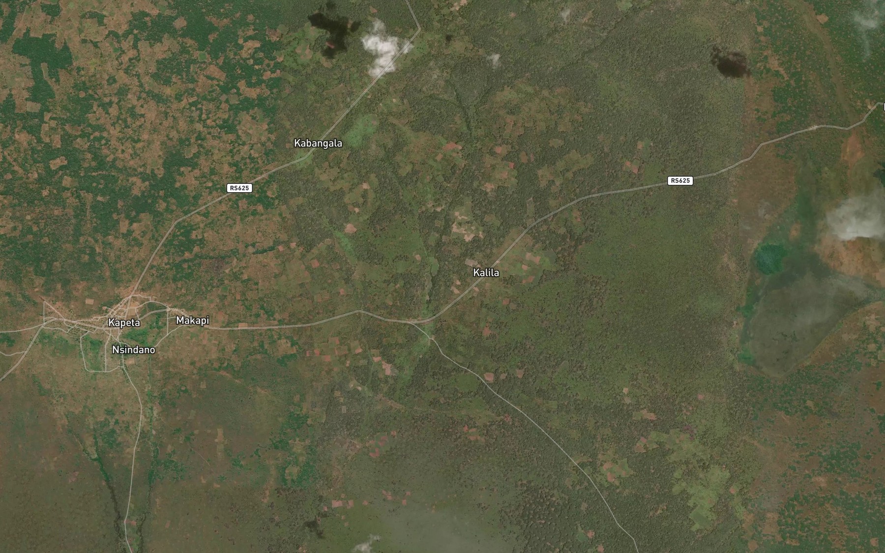 Satellite map of the Karila