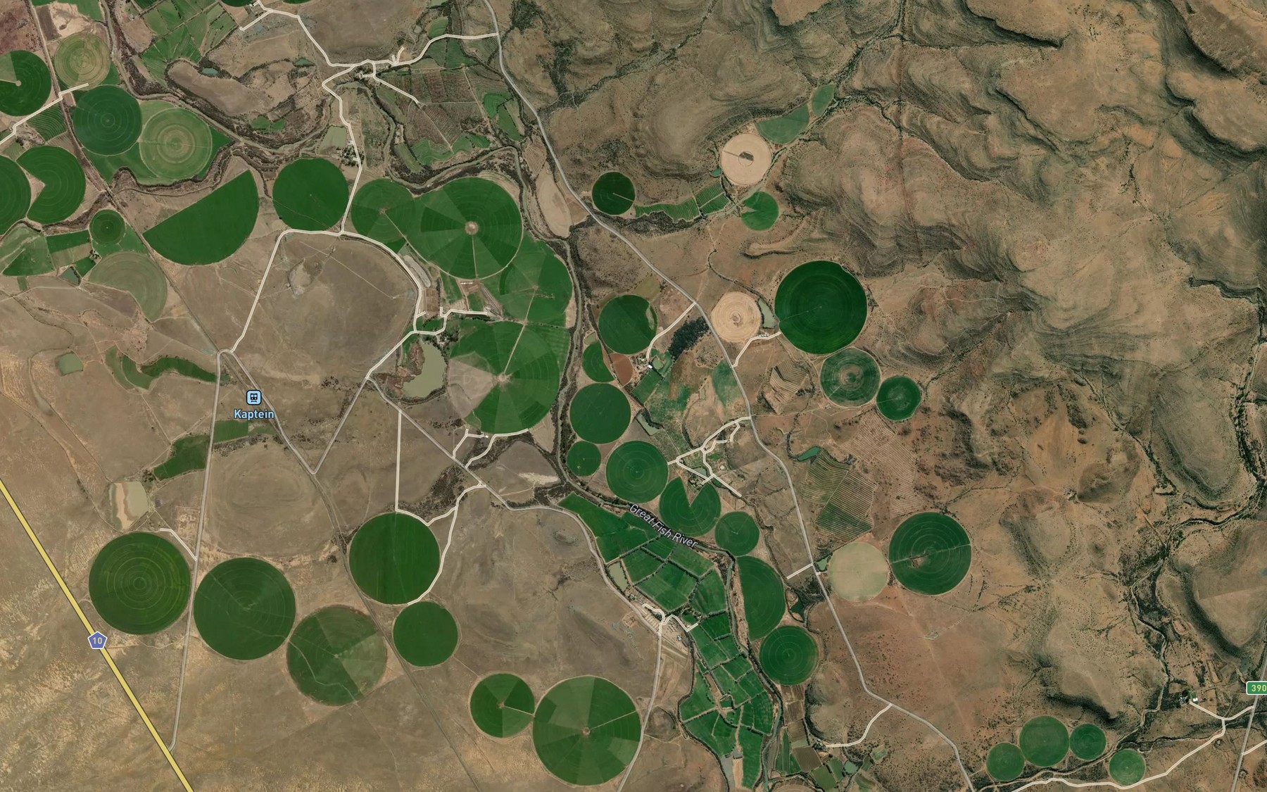 Satellite map of the Pretoriuskraalstroom
