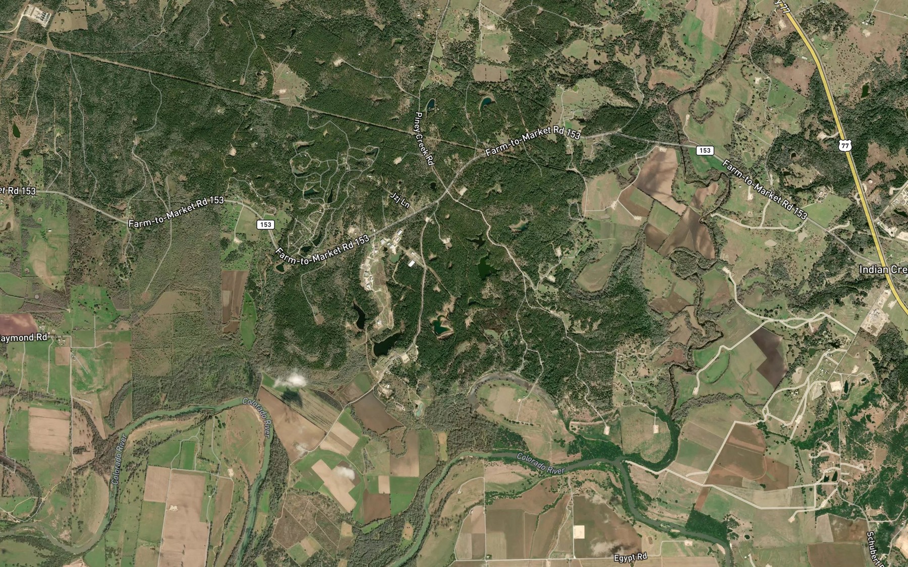 Satellite map of the Clear Lake Pines 4