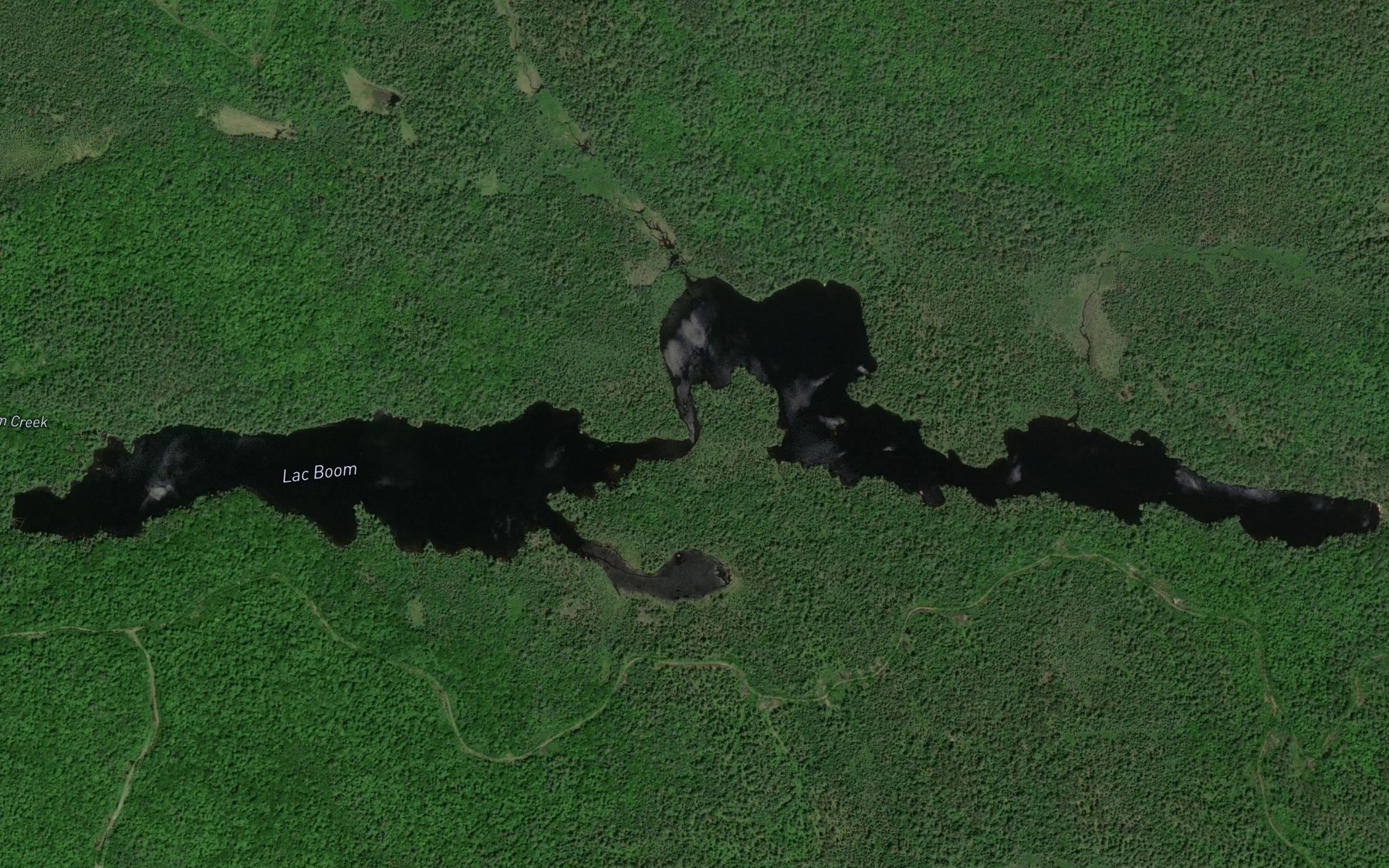 Satellite map of the Lac Boom