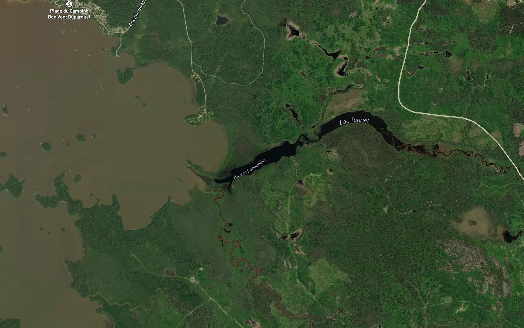 Satellite map of the Lac Dugros