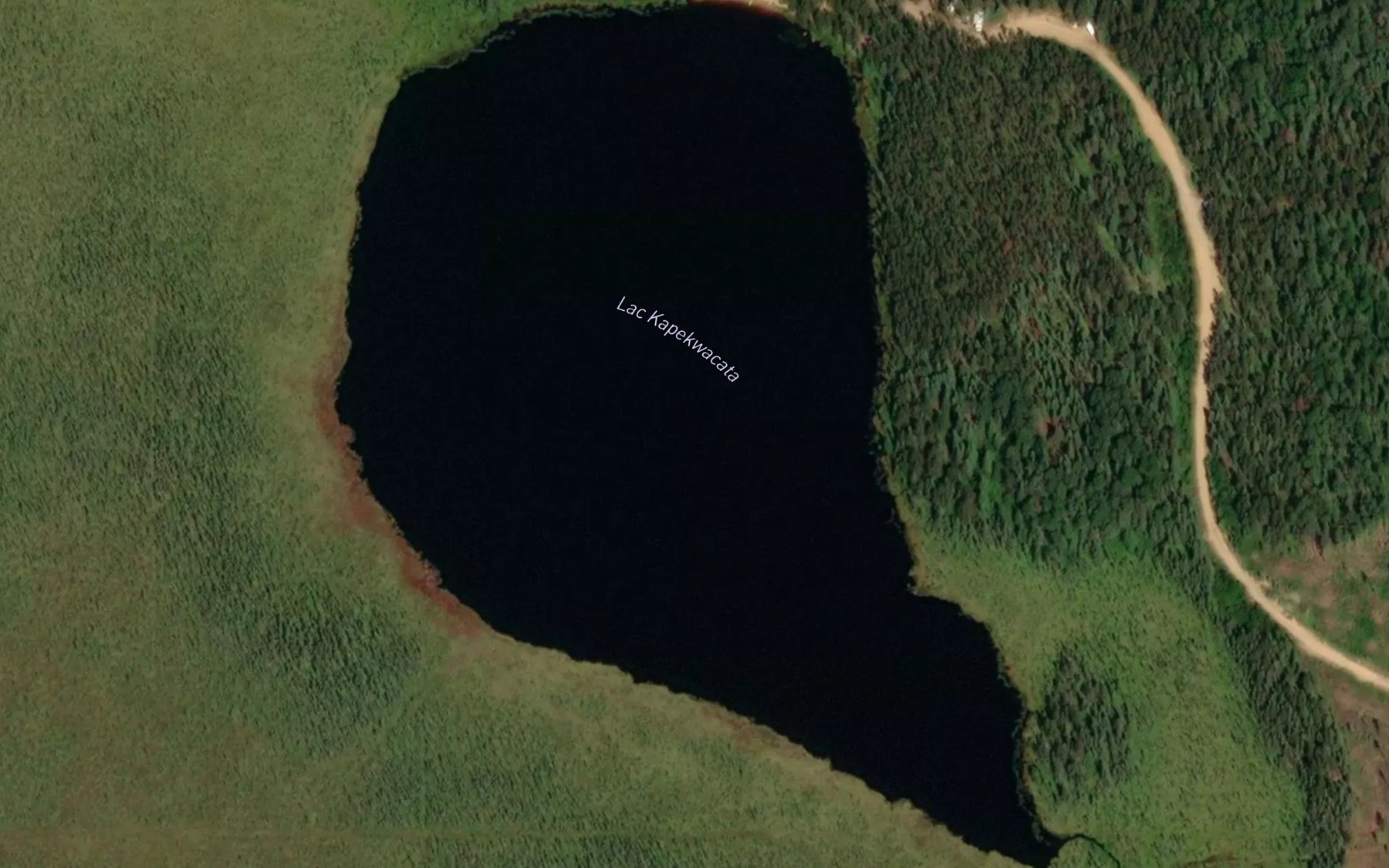Satellite map of the Lac Kapekwacata