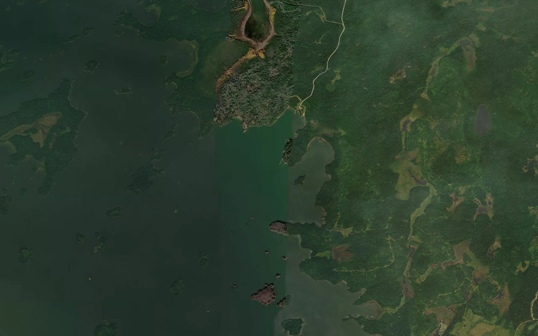 Satellite map of the Boulder Bay