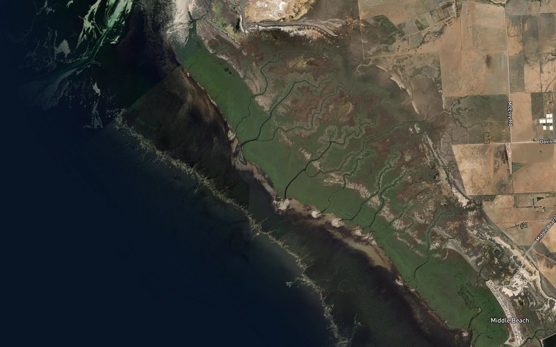 Satellite map of the River Light