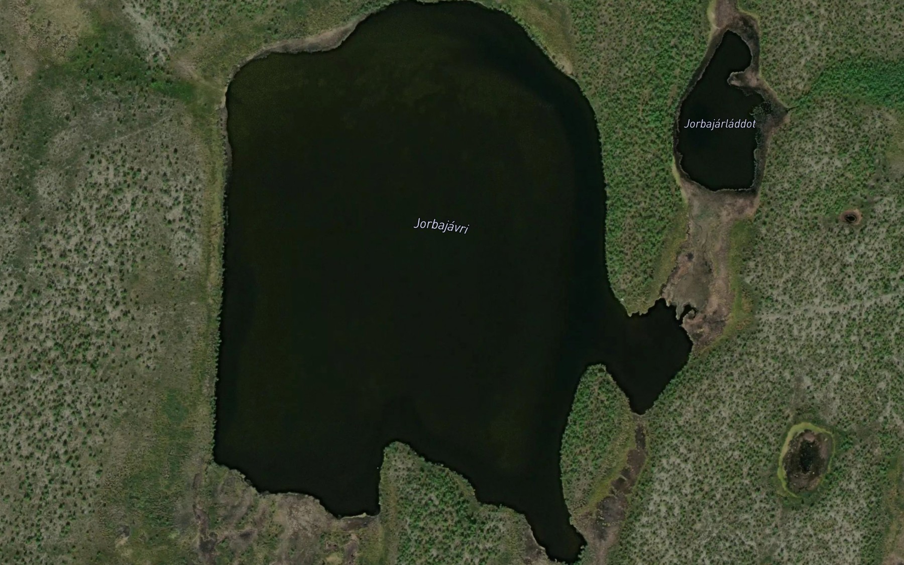 Satellite map of the Jarbajavri