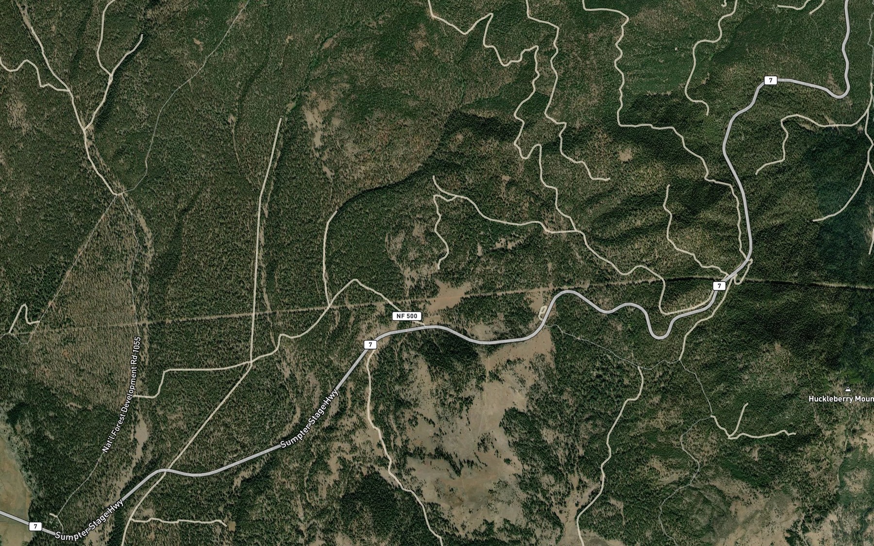 Satellite map of the Iris Pond