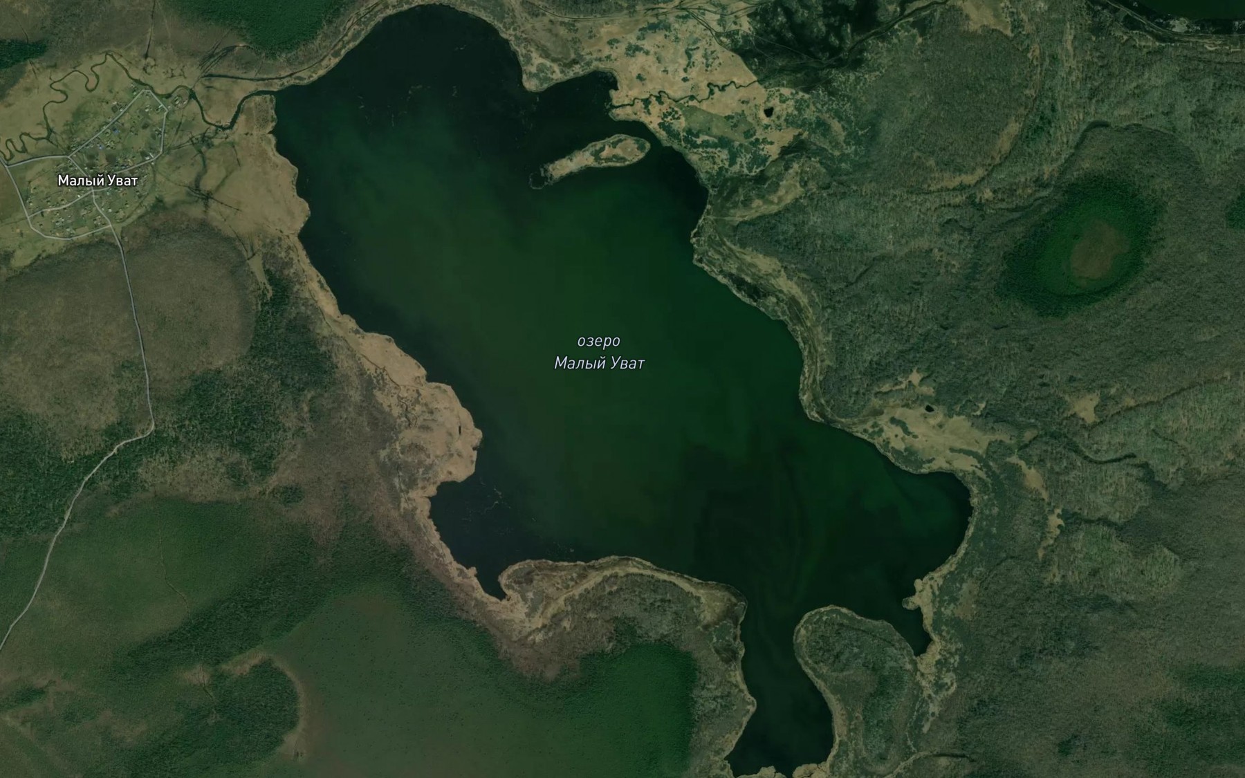 Satellite map of the Ozero Malyy Uvat