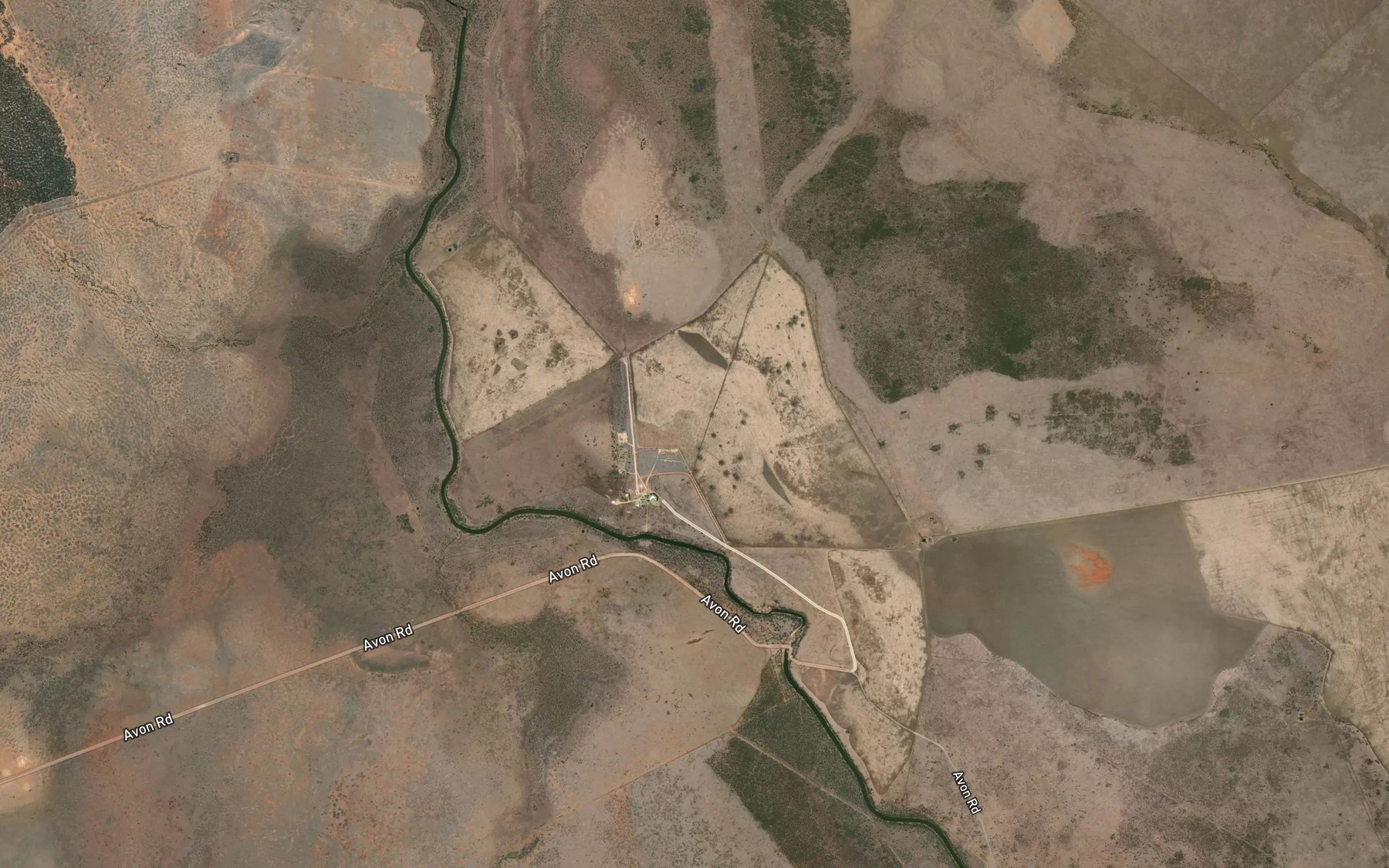 Satellite map of the Avon Lagoon