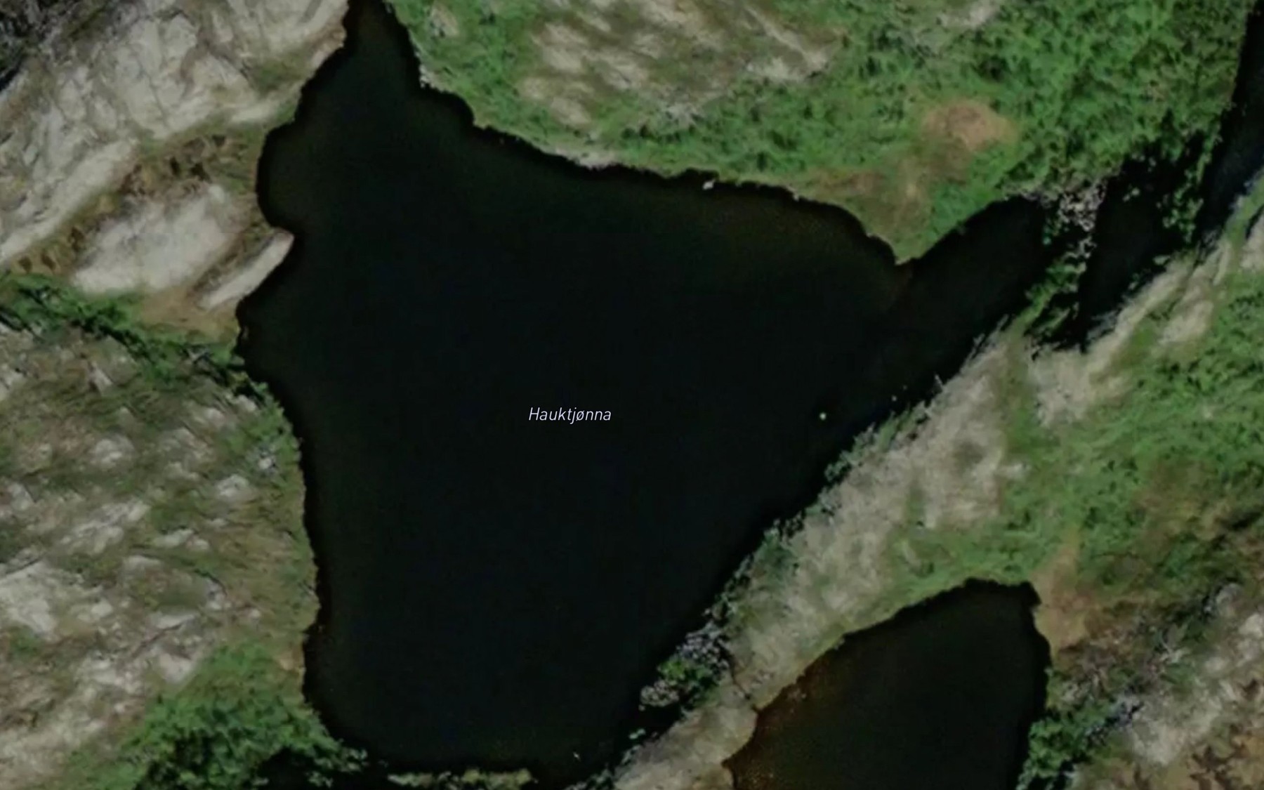 Satellite map of the Hauktjorna