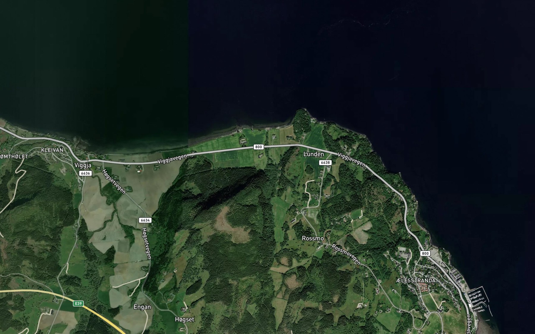 Satellite map of the Kolasdalsbekken