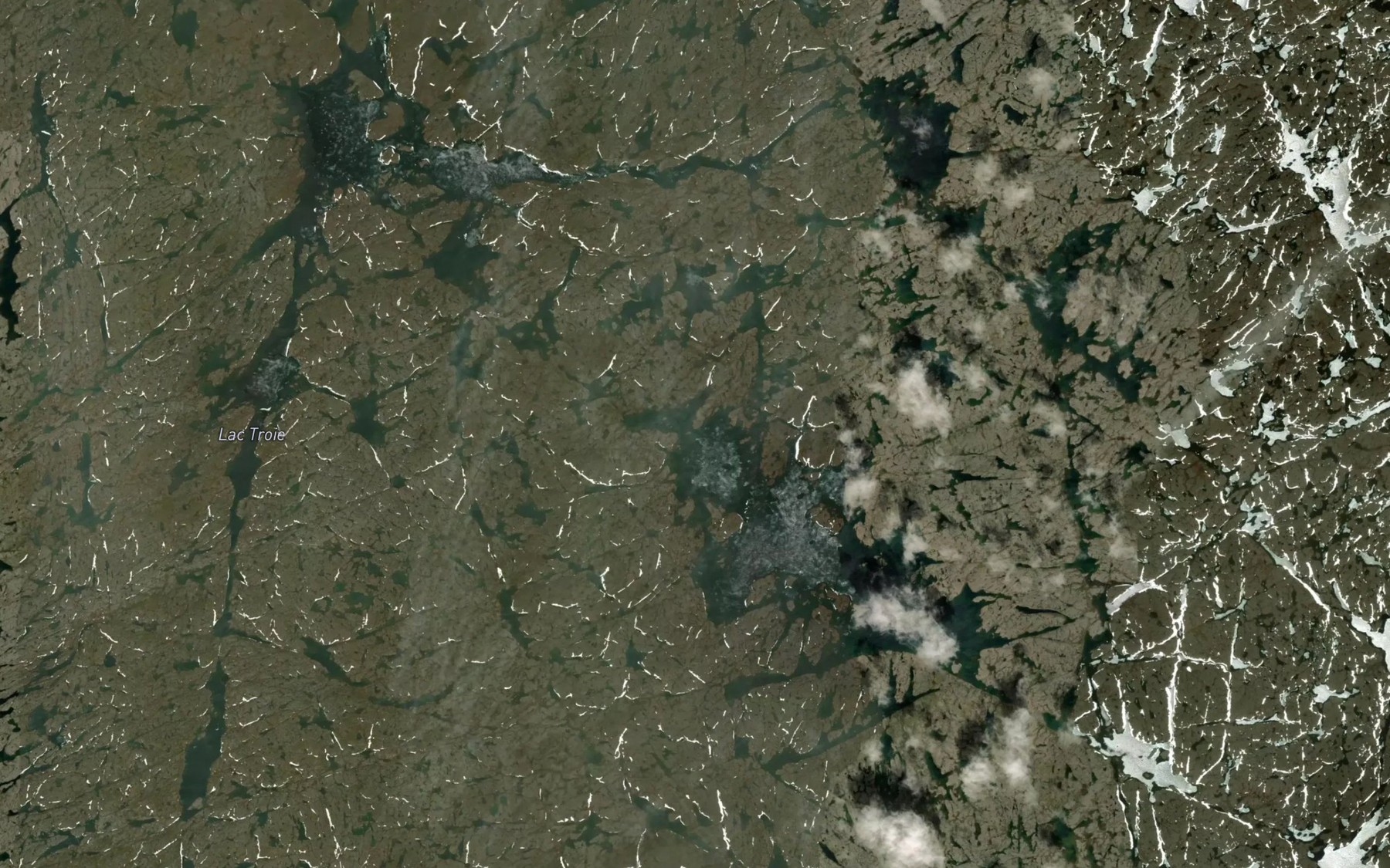 Satellite map of the Lac Troie