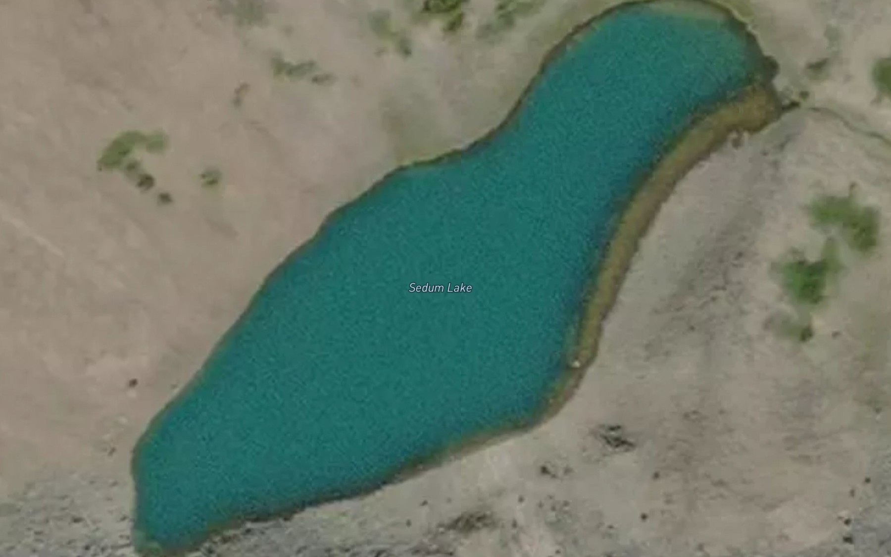 Satellite map of the Sedum Lake