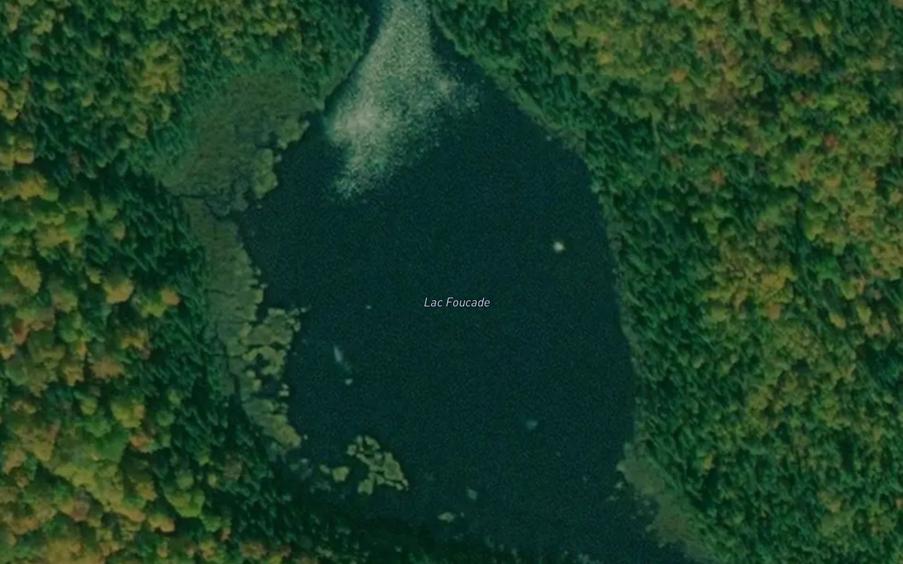 Satellite map of the Lac Foucade
