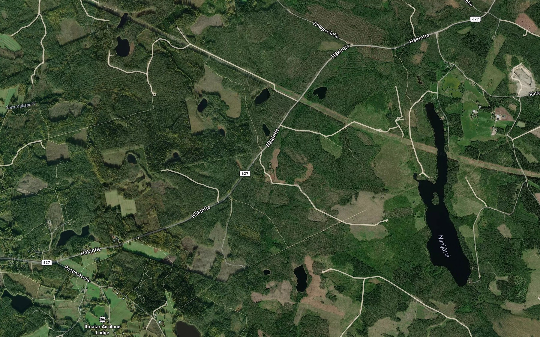 Satellite map of the Horriainen