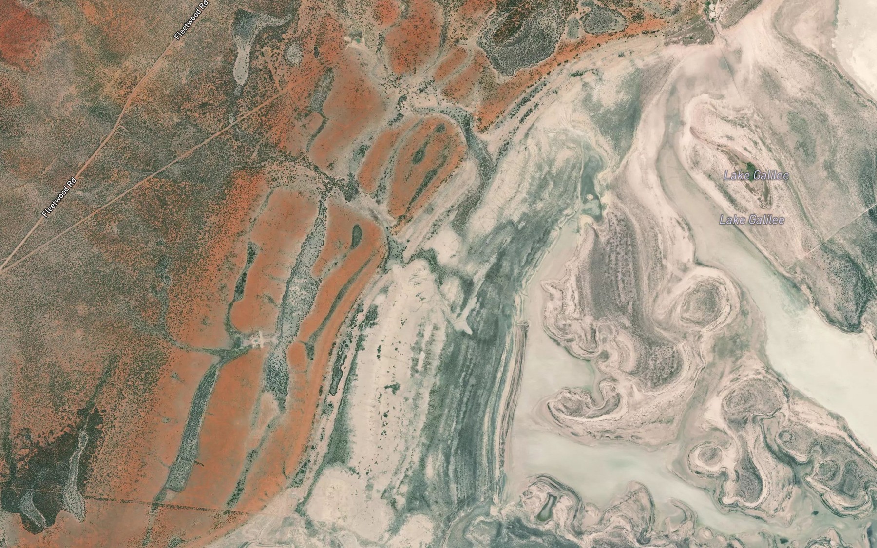 Satellite map of the Amma Creek