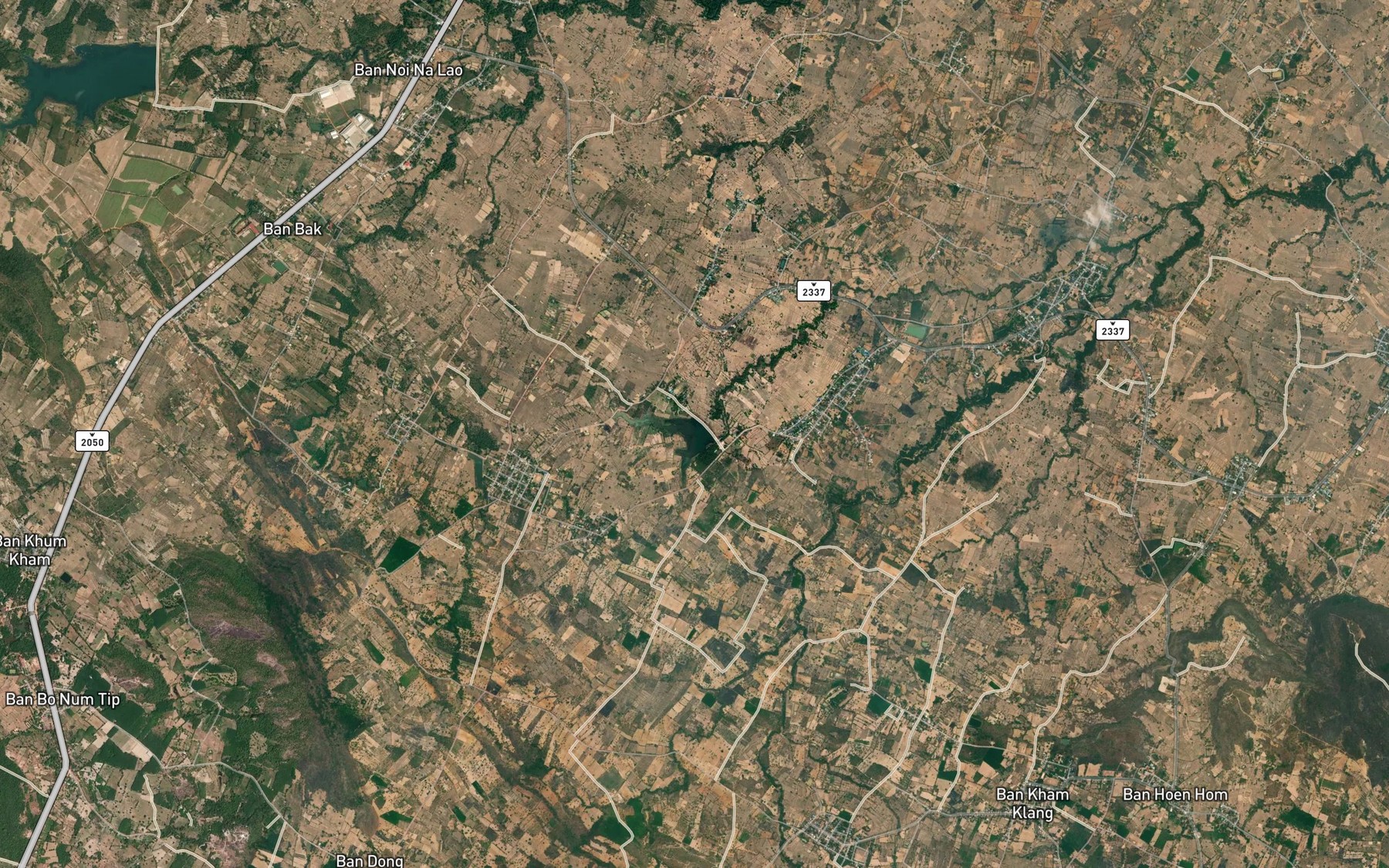 Satellite map of the Ang Kep Nam Huai Rong Bon