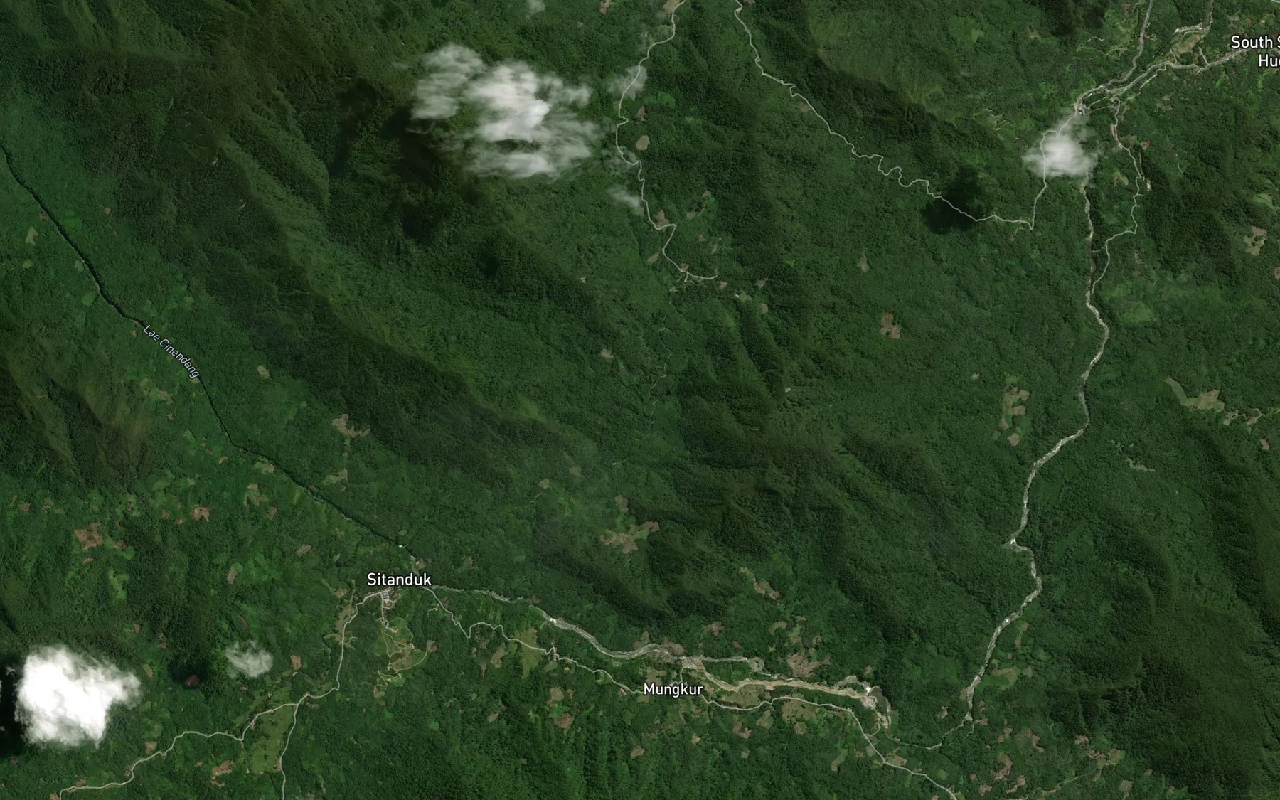 Satellite map of the Aek Sirahai