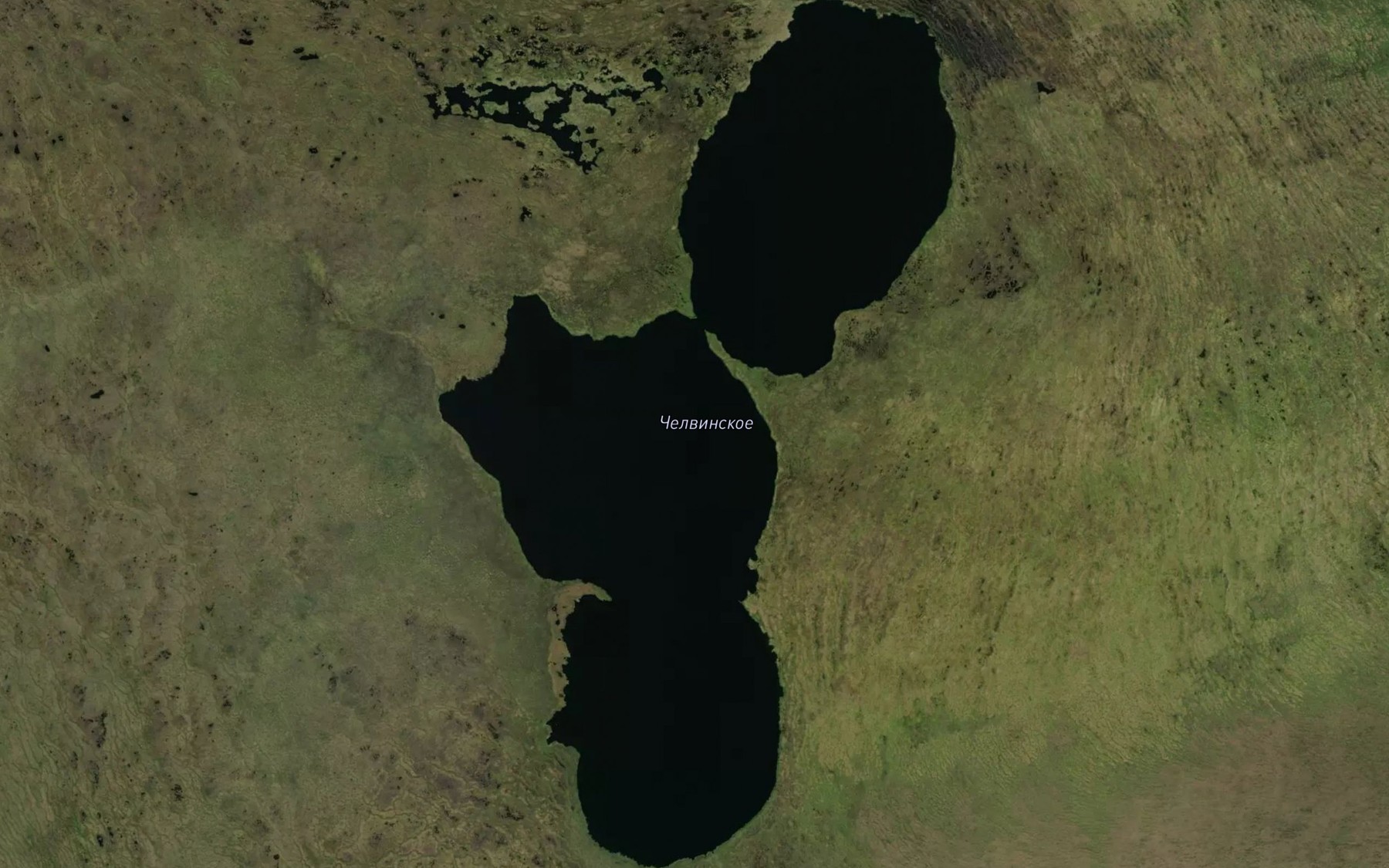 Satellite map of the Ozero Chelvinskoye