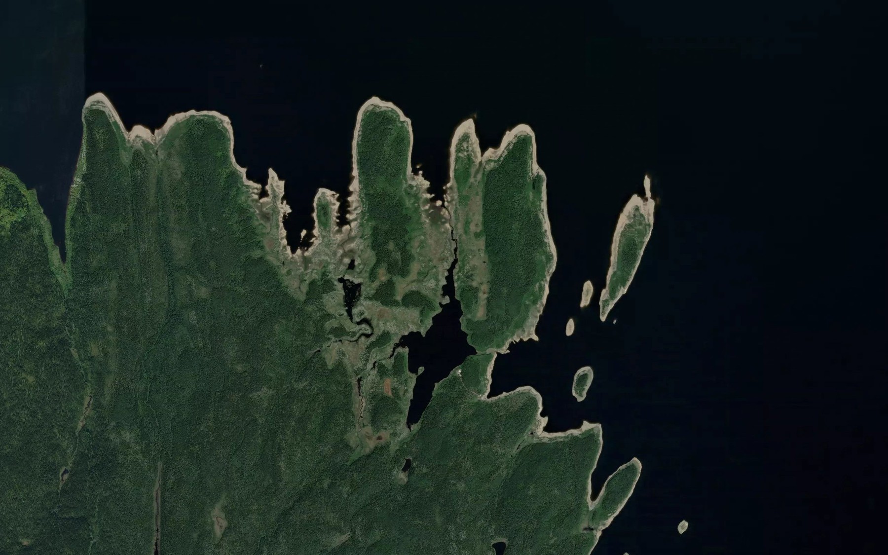 Satellite map of the Lac Napoleon