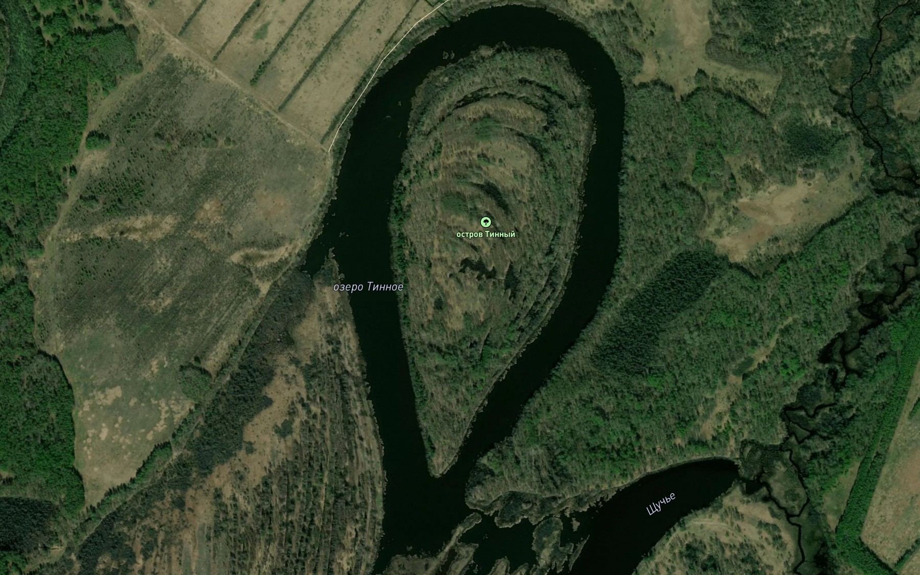 Satellite map of the Ozero Tinnoye
