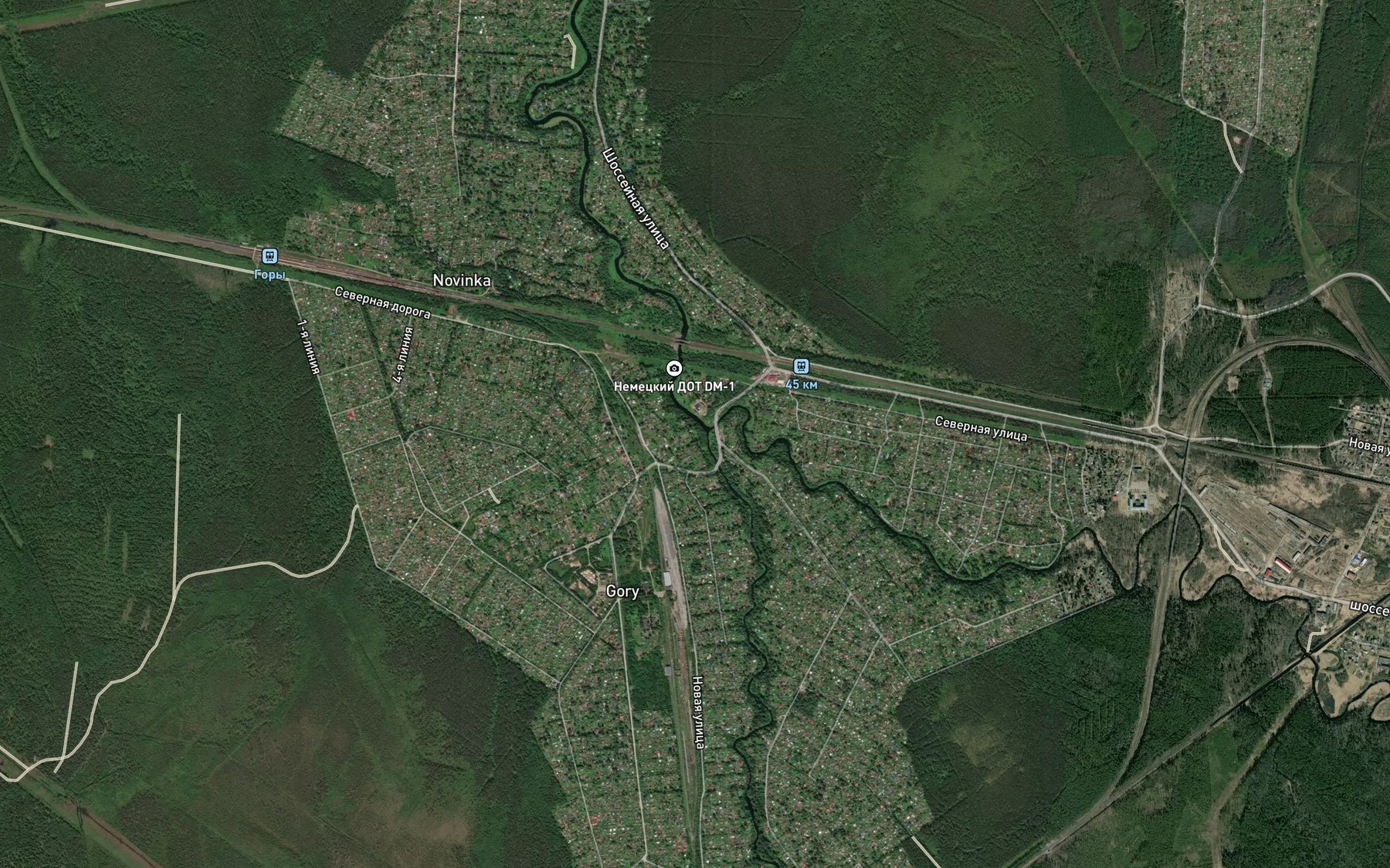 Satellite map of the Voytolovka