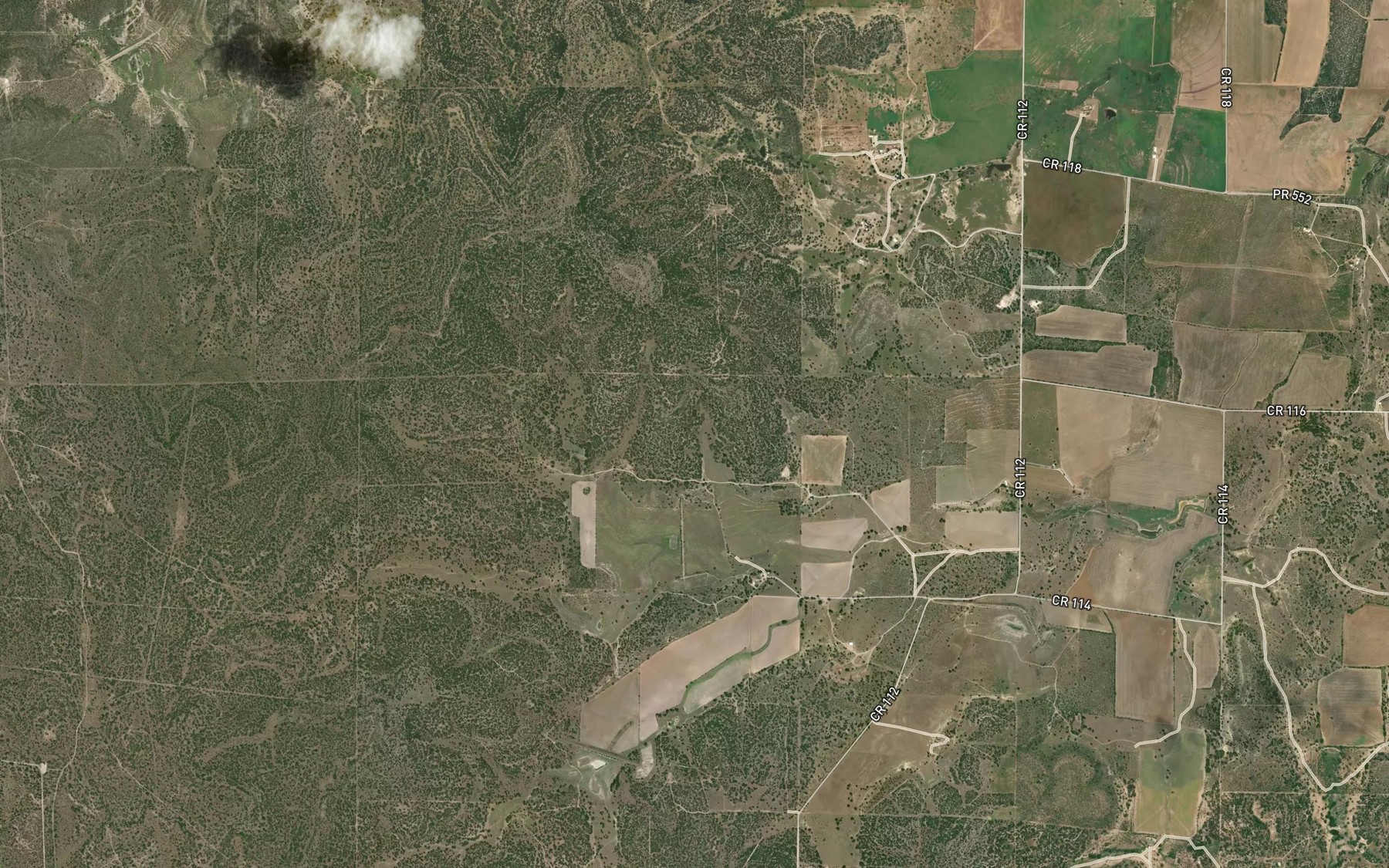 Satellite map of the Soil Conservation Service Site 6 Reservoir