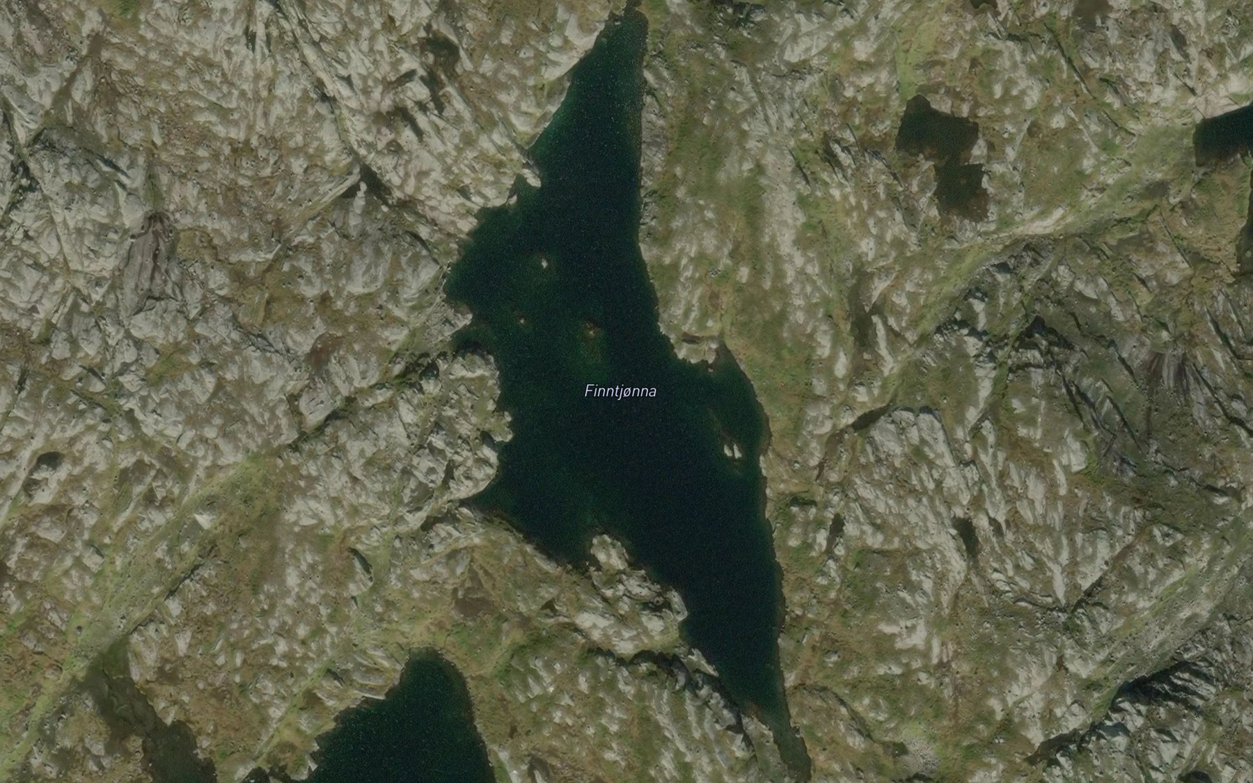 Satellite map of the Finntjorna