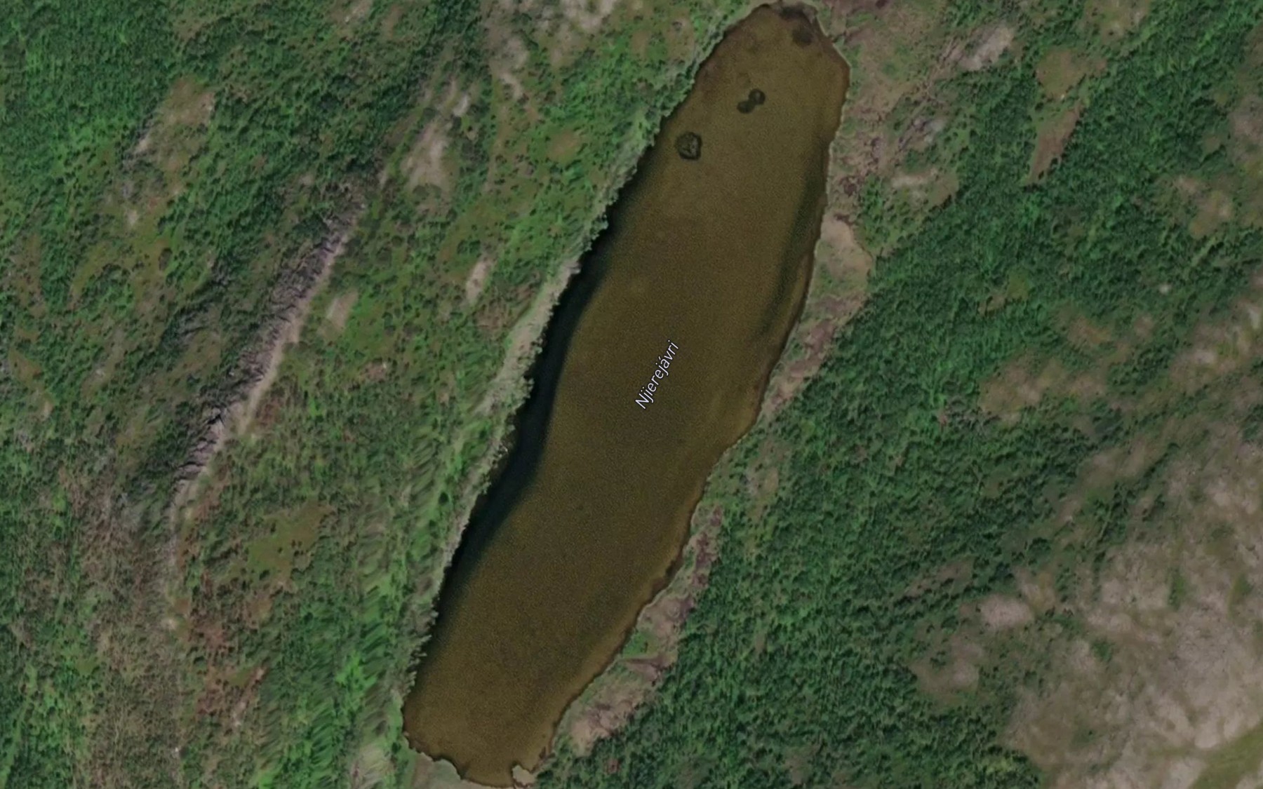Satellite map of the Njierejavri
