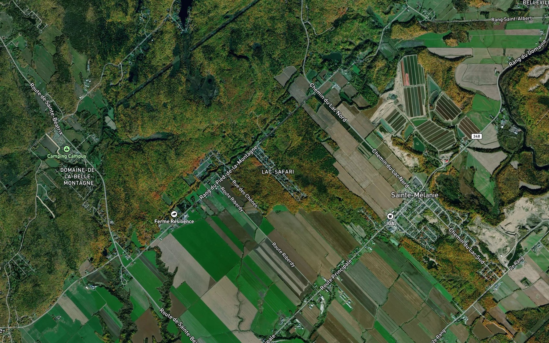 Satellite map of the Lac Safari
