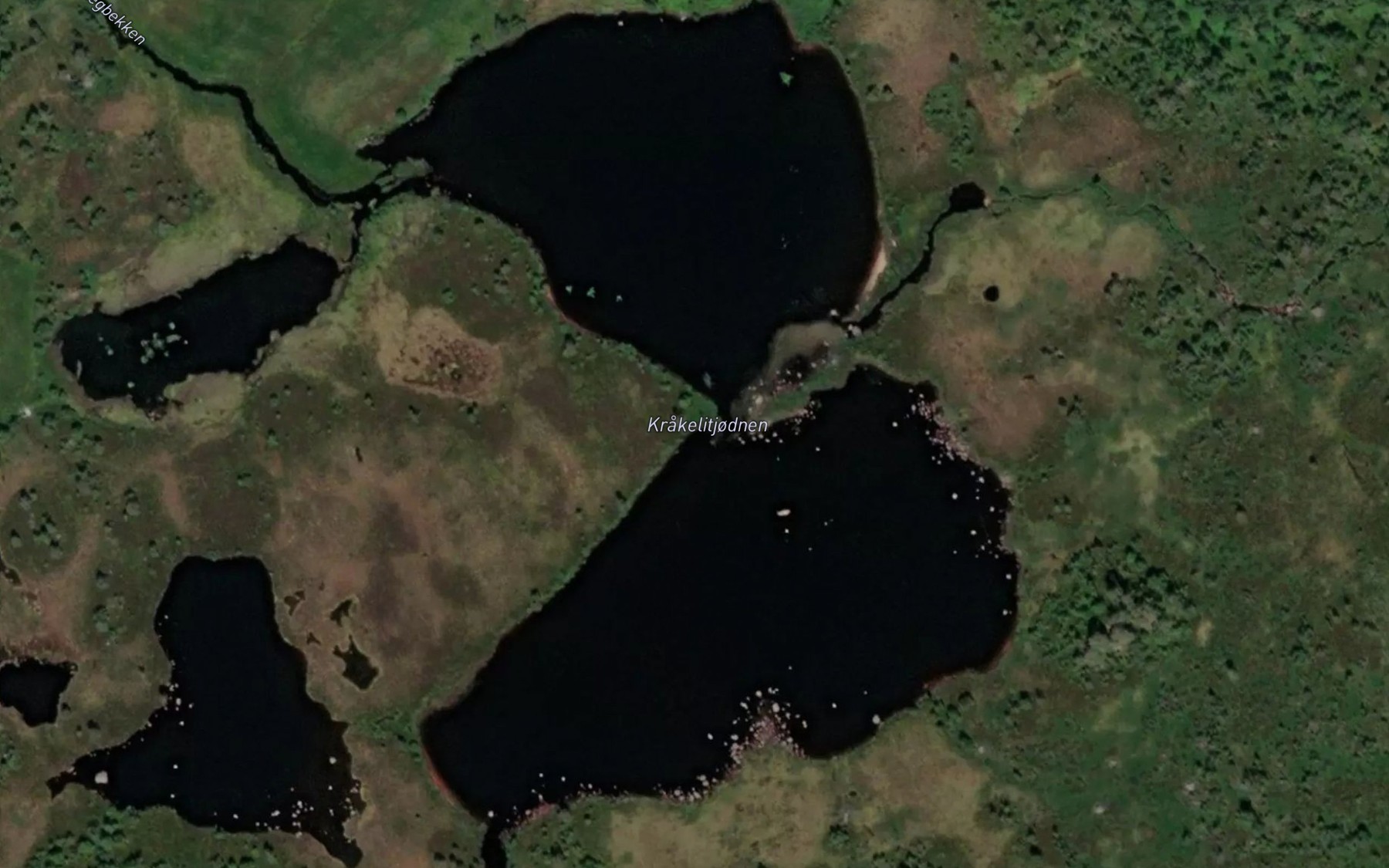 Satellite map of the Krakelitjodnen