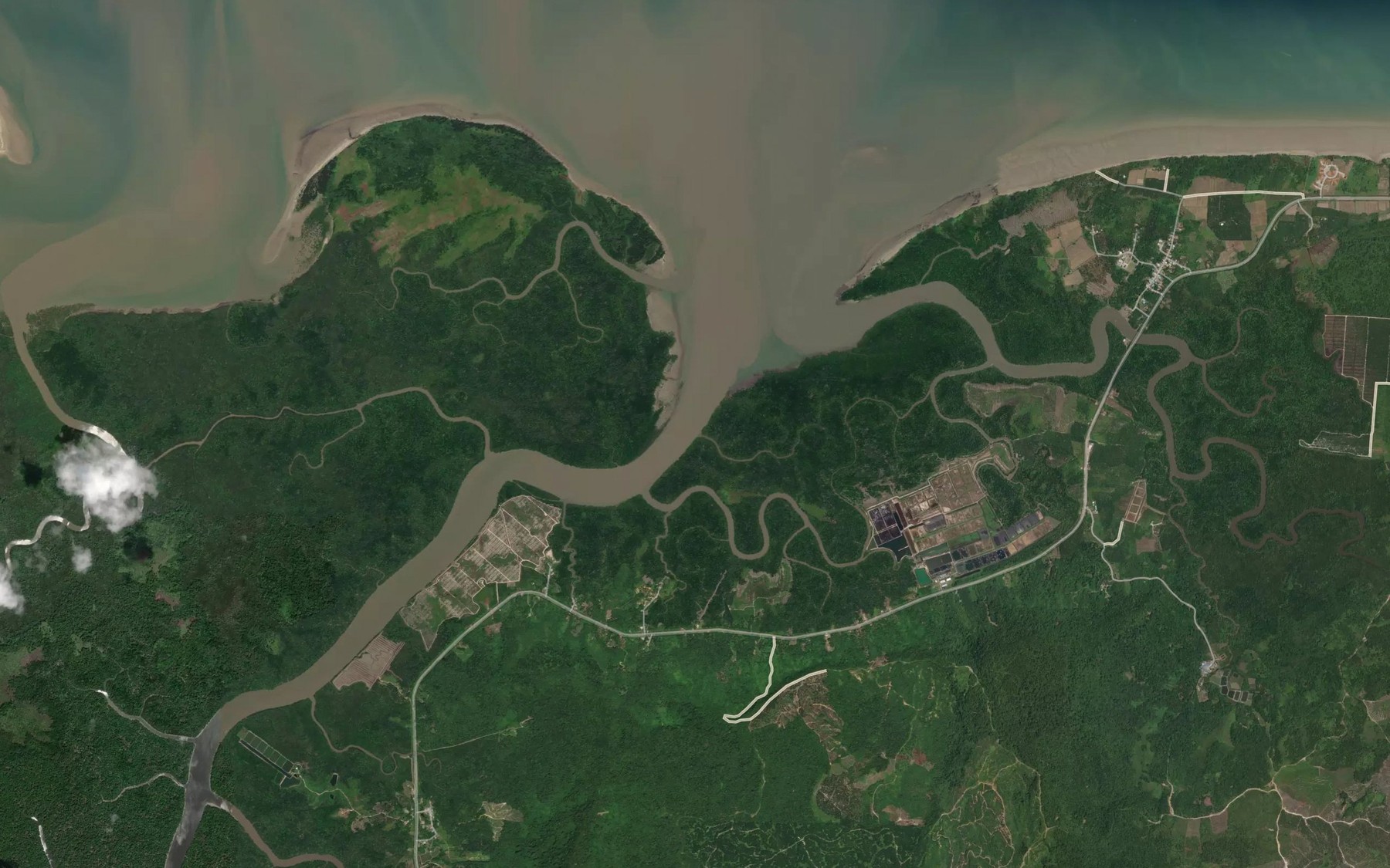 Satellite map of the Sungai Serenggok Kechil