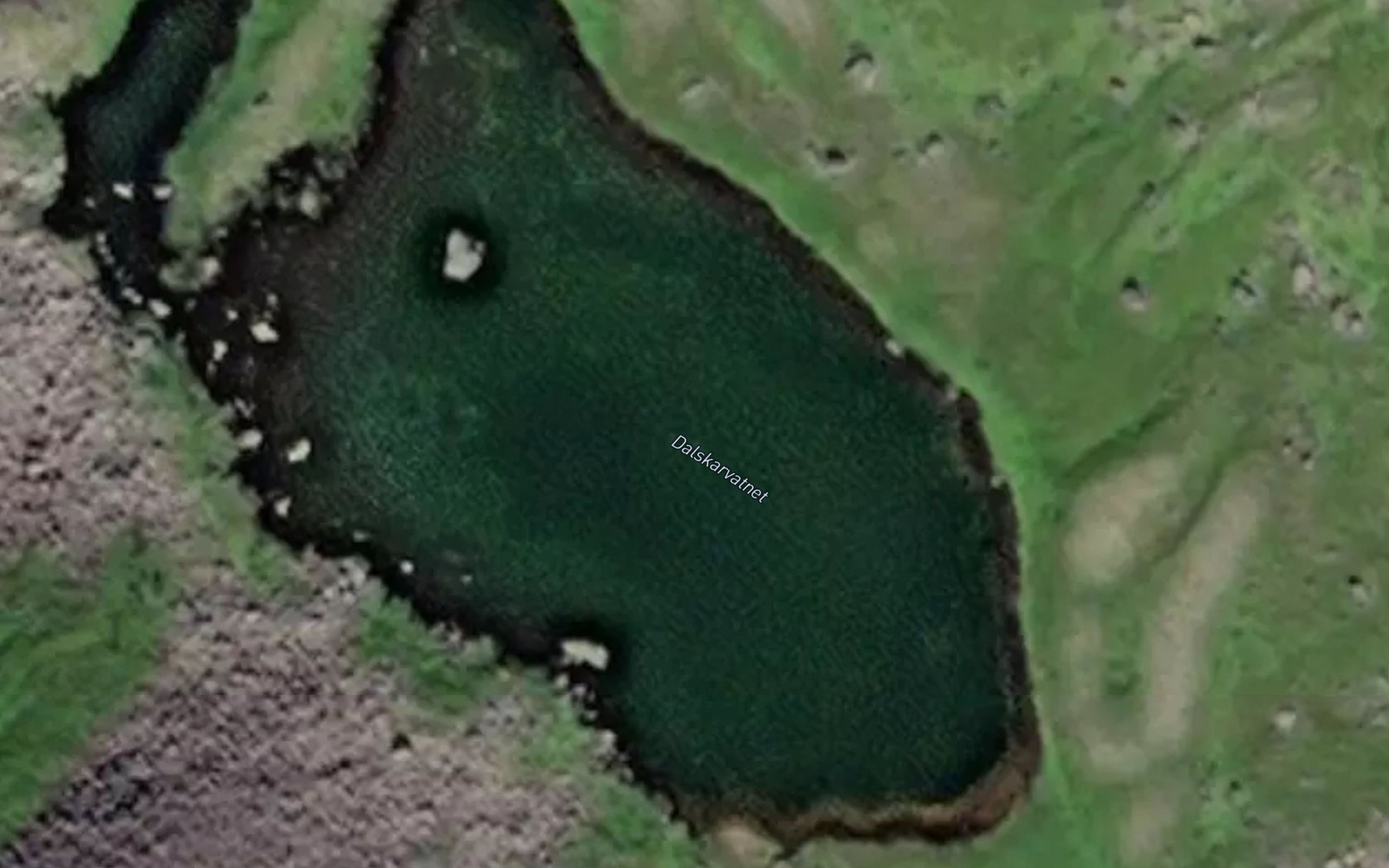 Satellite map of the Dalskarvatnet