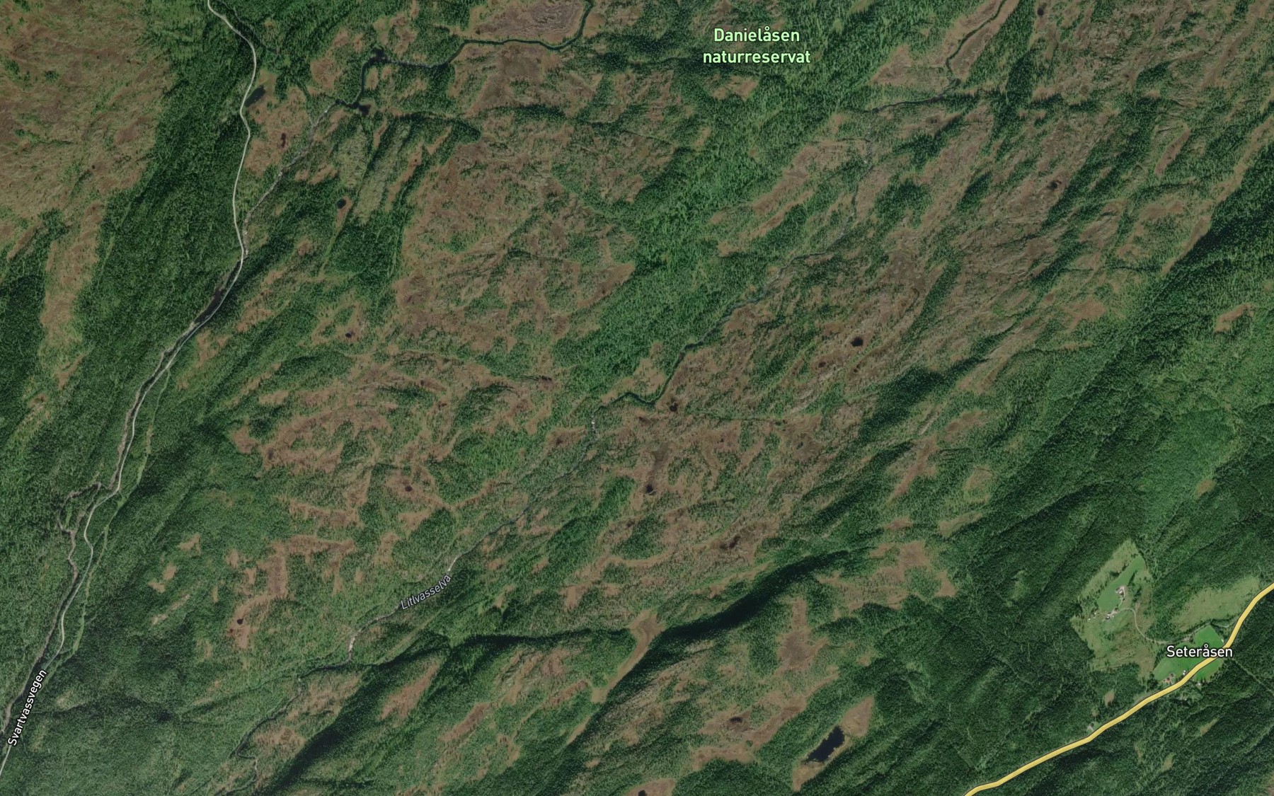 Satellite map of the Litlvasselva