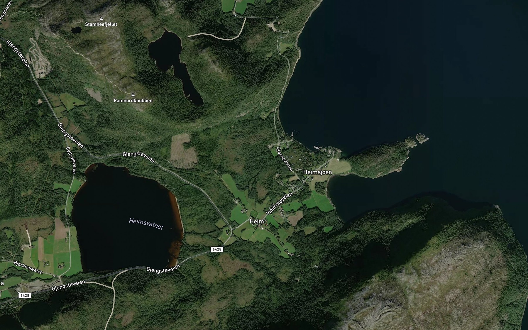 Satellite map of the Kringelbekken