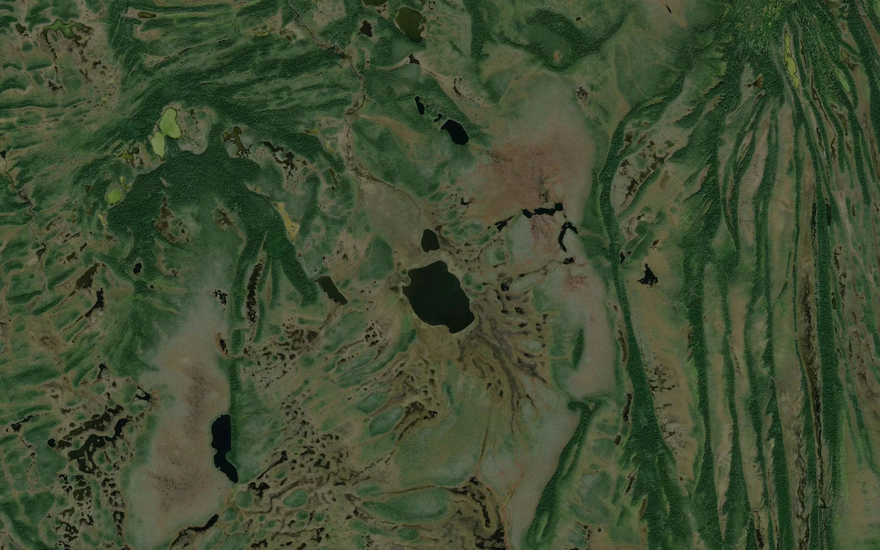 Satellite map of the Washahawagau Lake