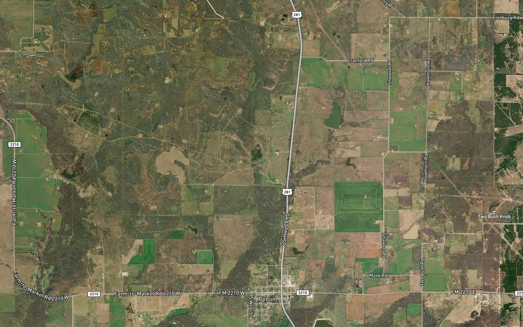Satellite map of the Soil Conservation Service Site 3 Reservoir