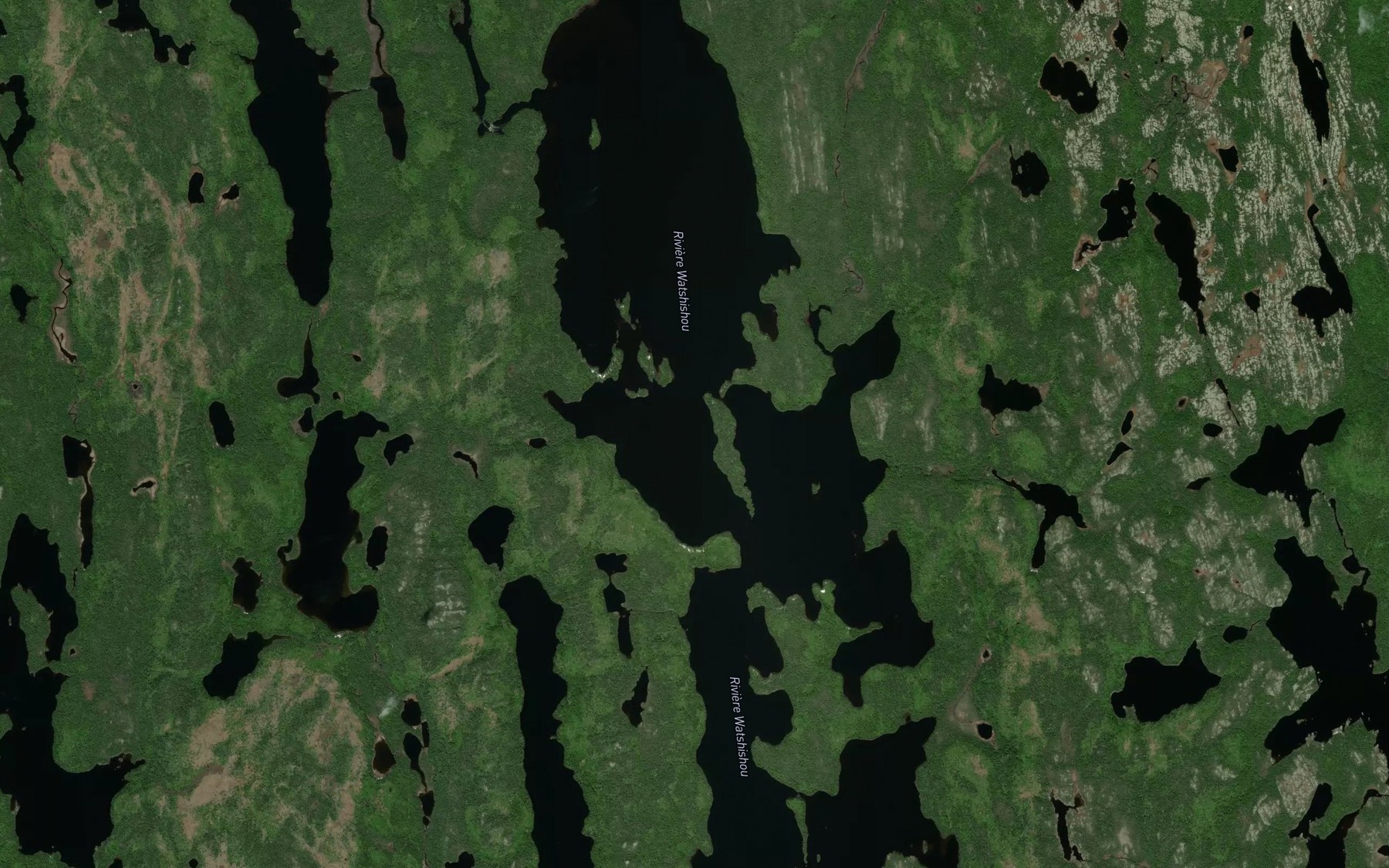 Satellite map of the Lac Holt