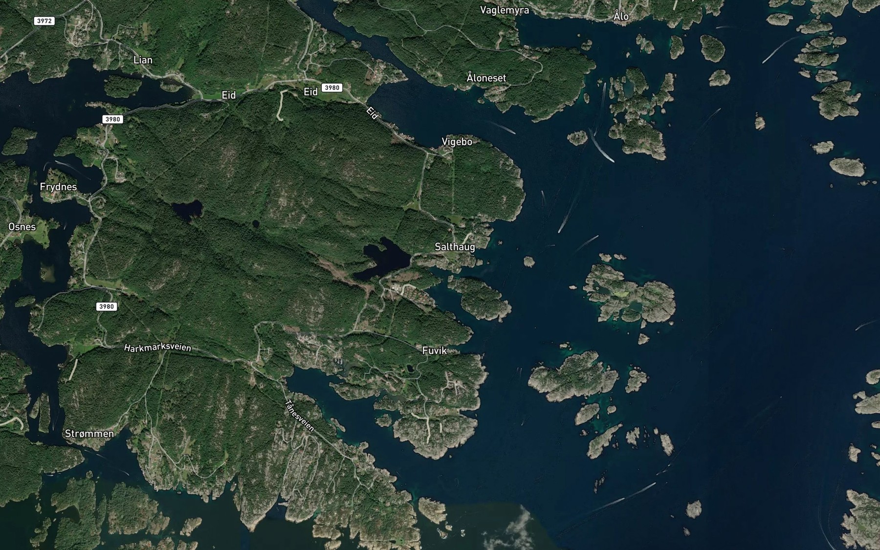 Satellite map of the Rona
