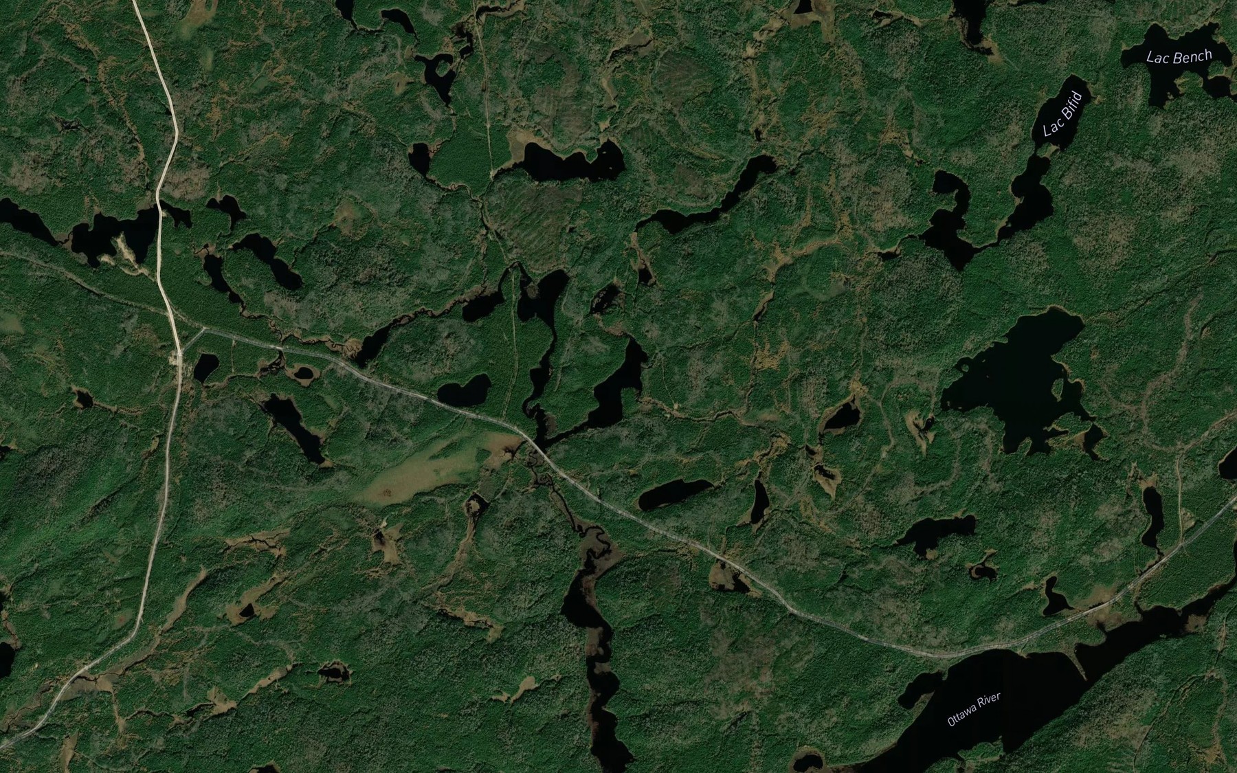 Satellite map of the Lac Faber