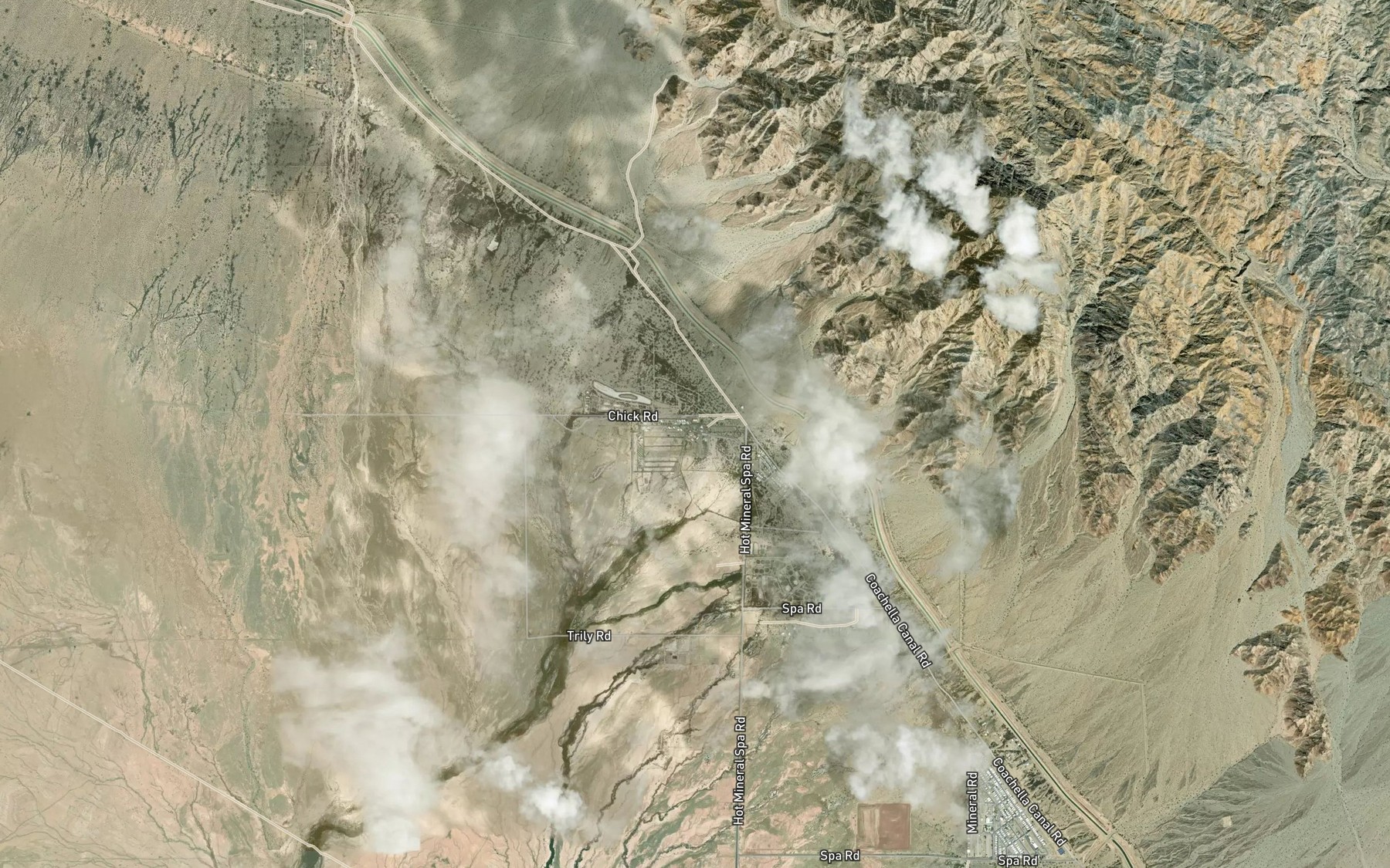 Satellite map of the Hot Mineral Spa
